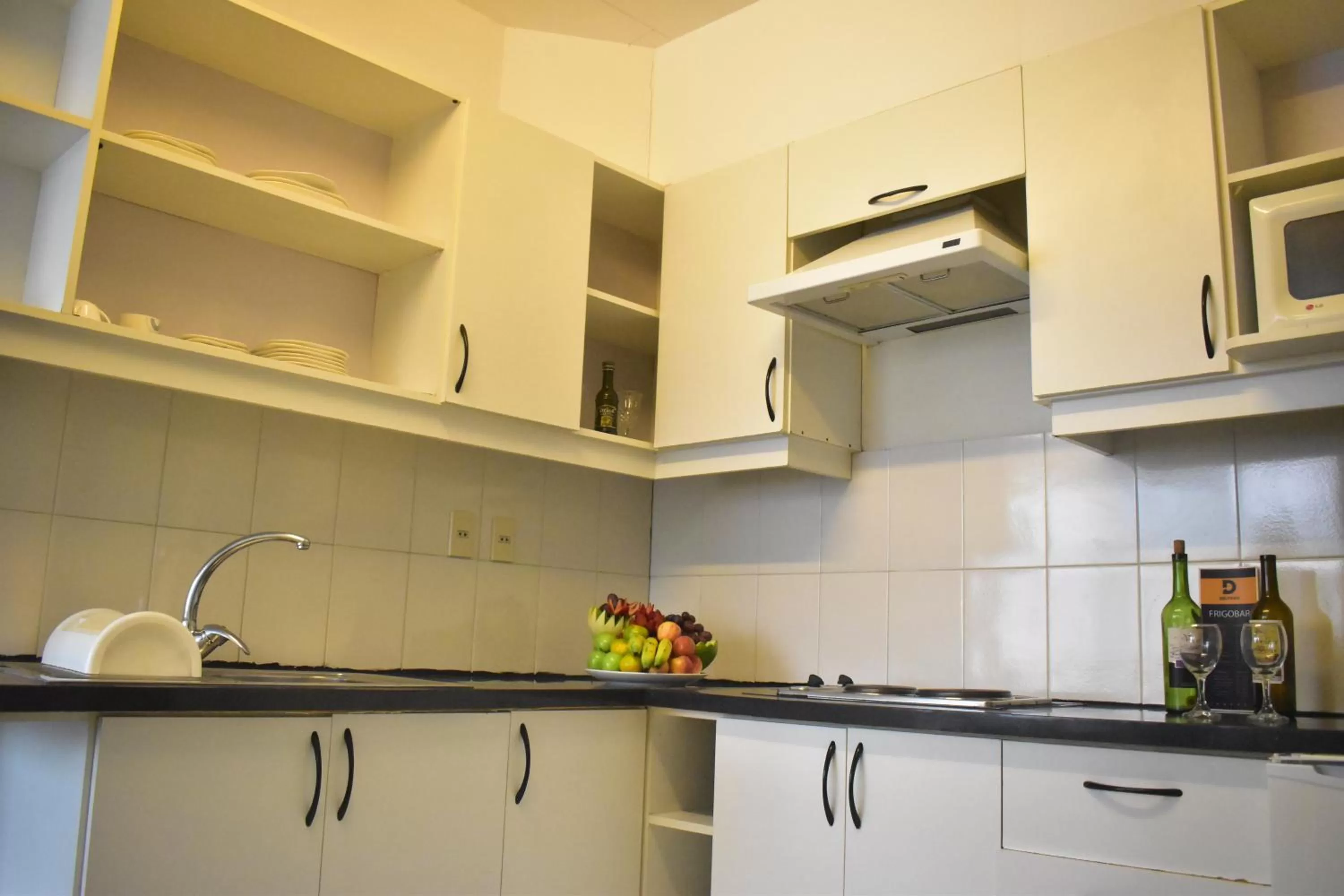 Kitchen or kitchenette in Delfines Apart Hotel