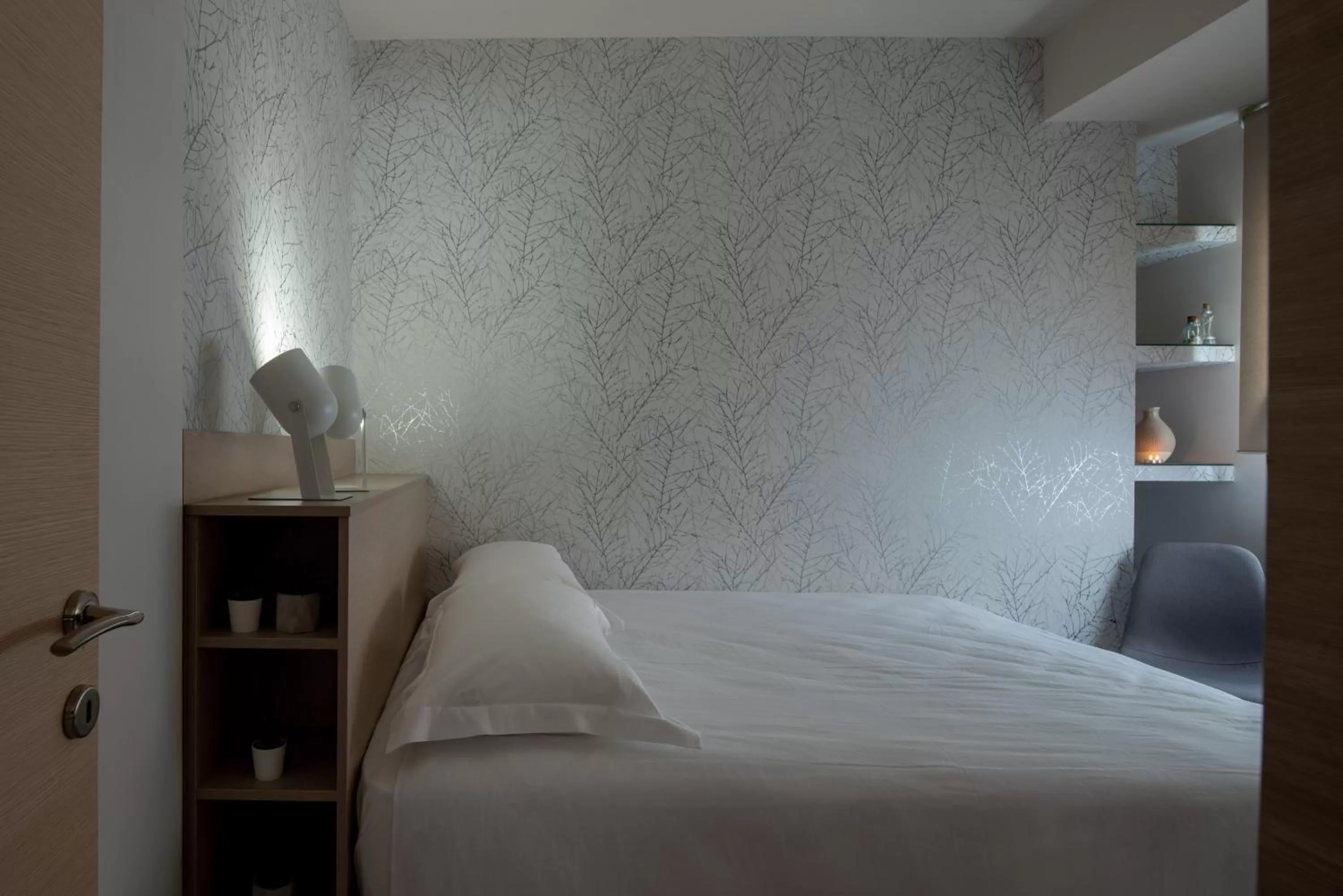 Decorative detail, Bed in 12 Keys Athens Apartments