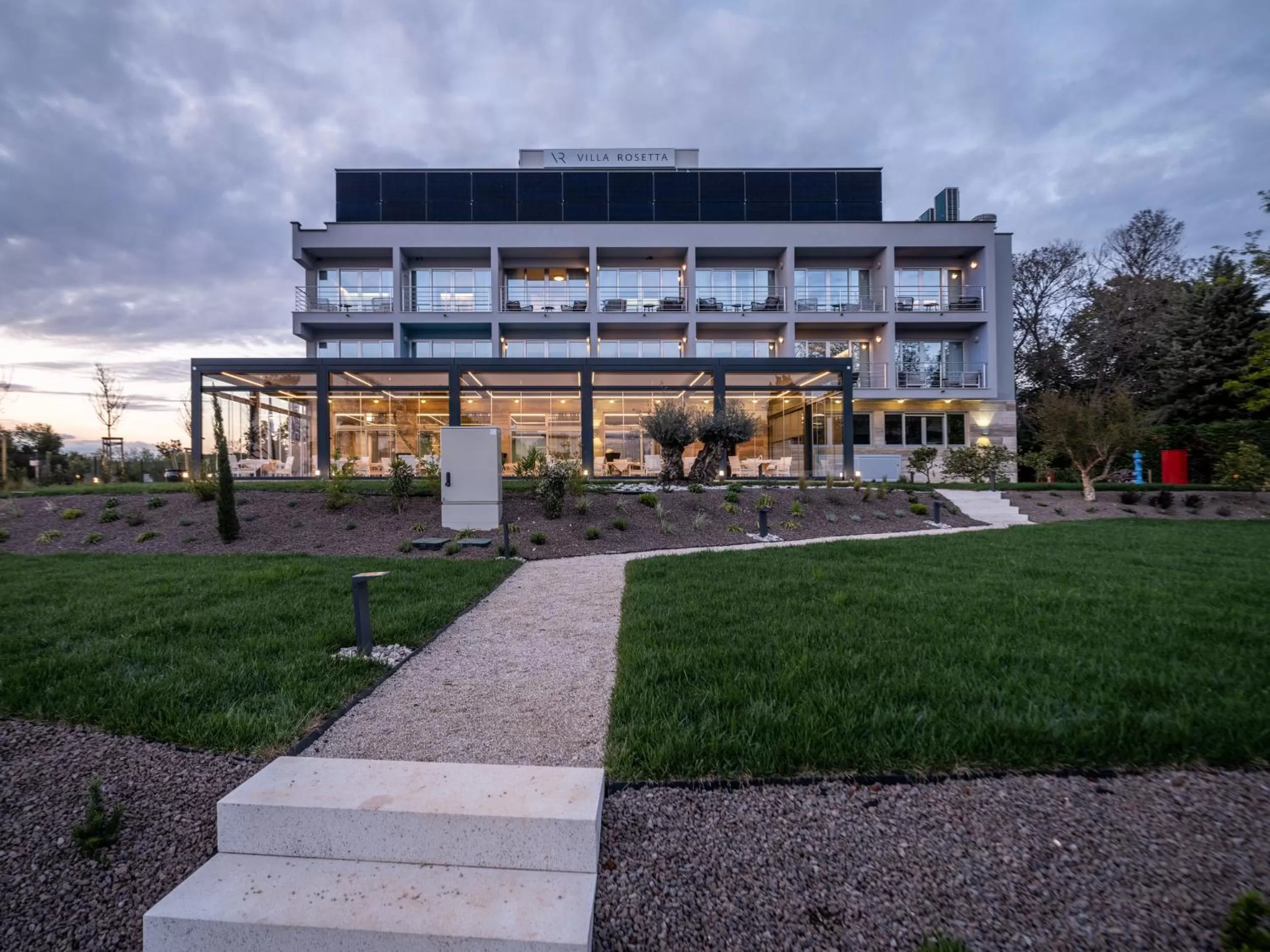 Property building in Hotel Villa Rosetta