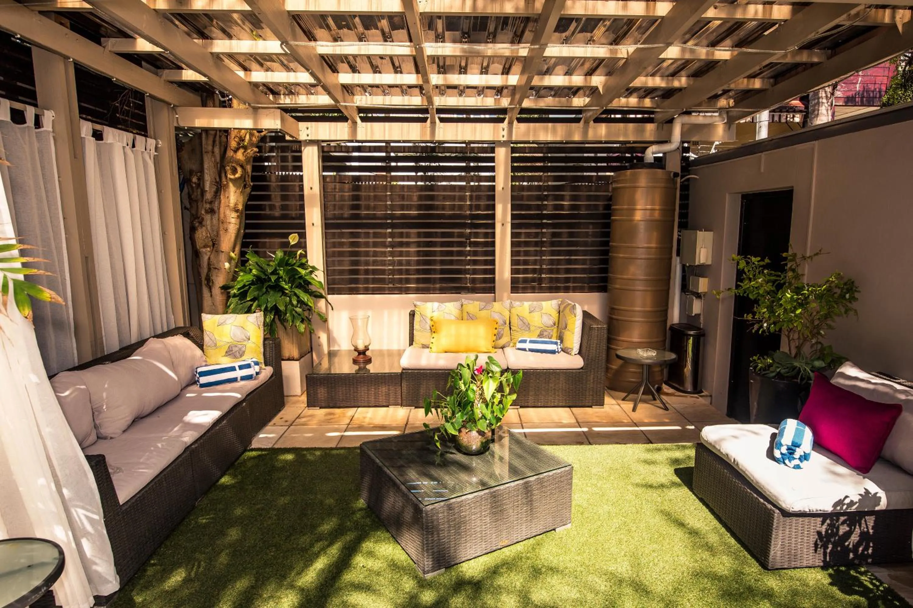 Balcony/Terrace in Point B Guest House -Sustainable Solar Energy