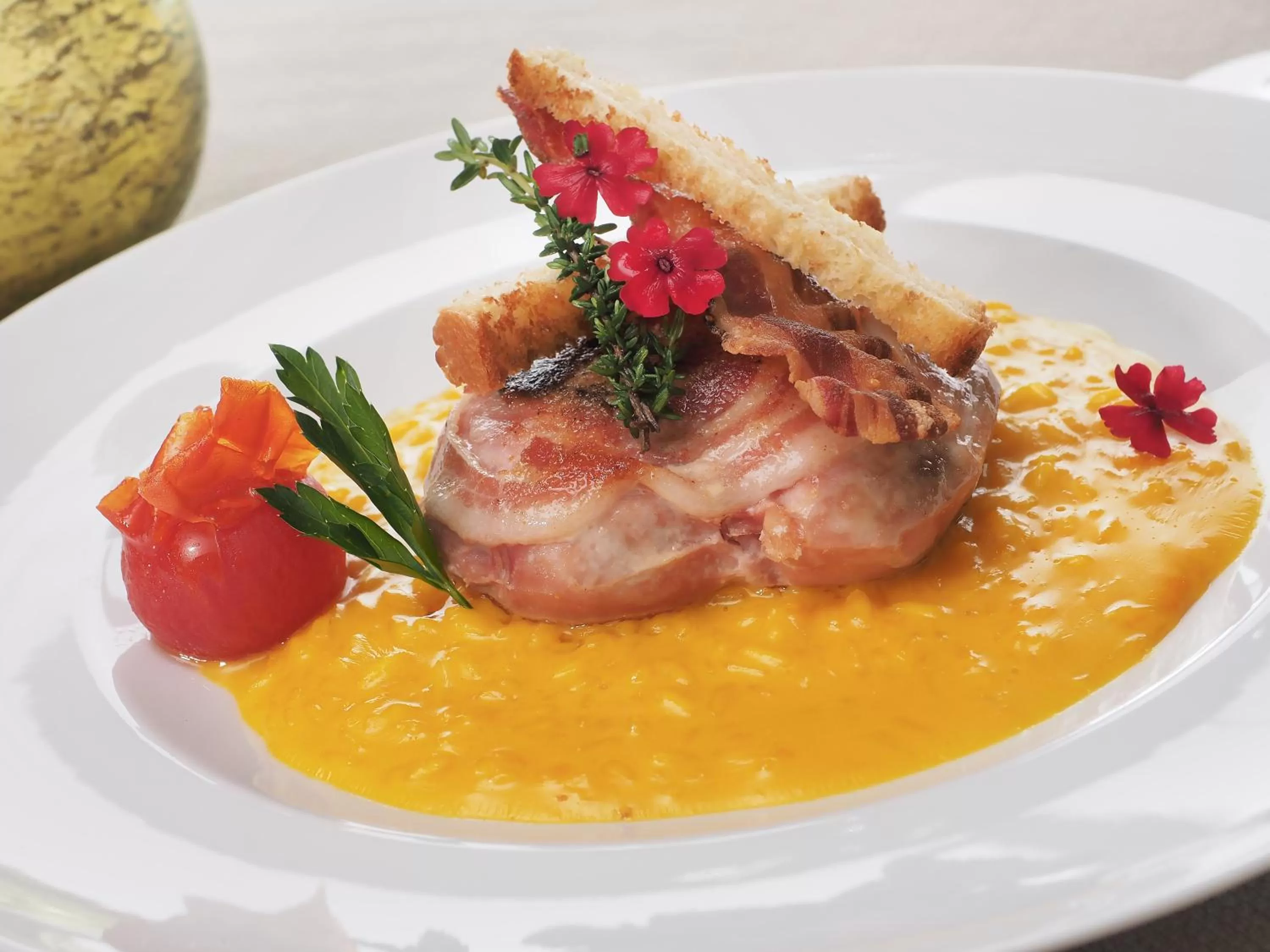 Food close-up in Charme Hotel Ristorante Tre Terre