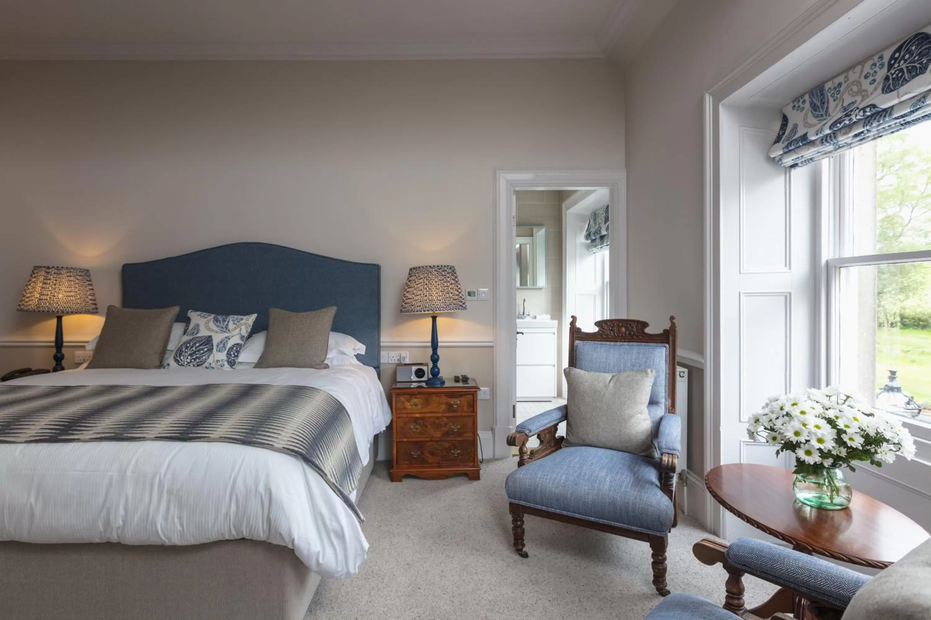 Bedroom, Bed in Farlam Hall Hotel & Restaurant