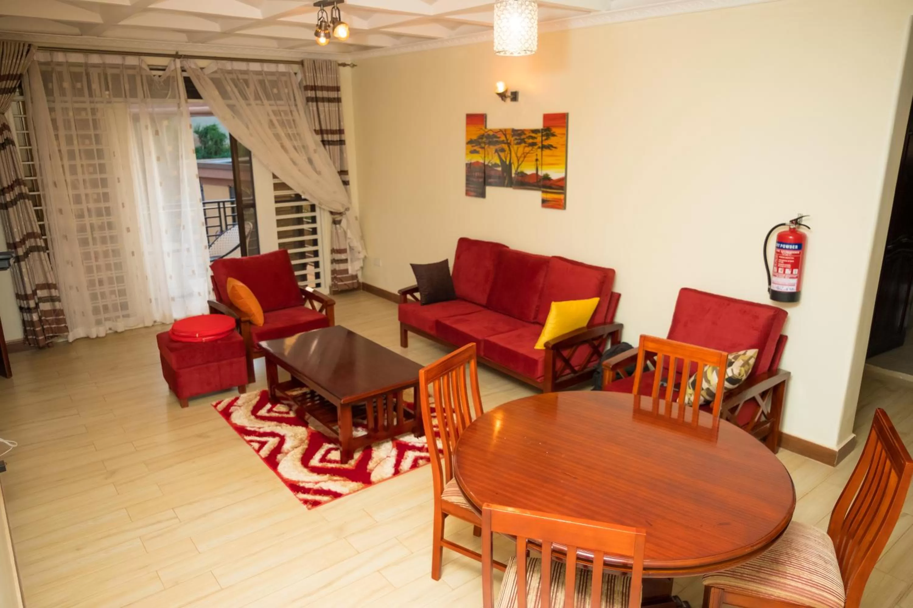 Seating area in Kampala Suburbs Apartment