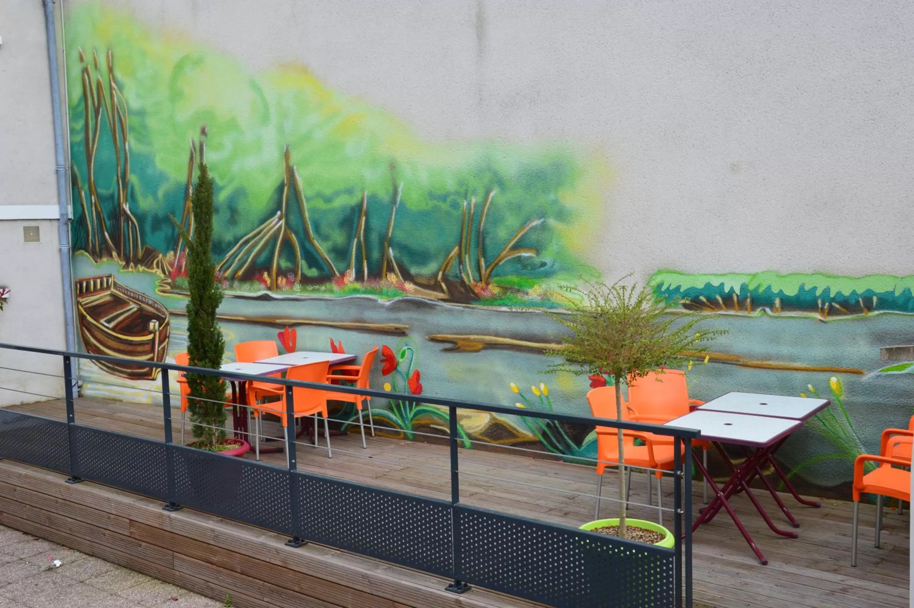 Patio in Hotel le Faisan