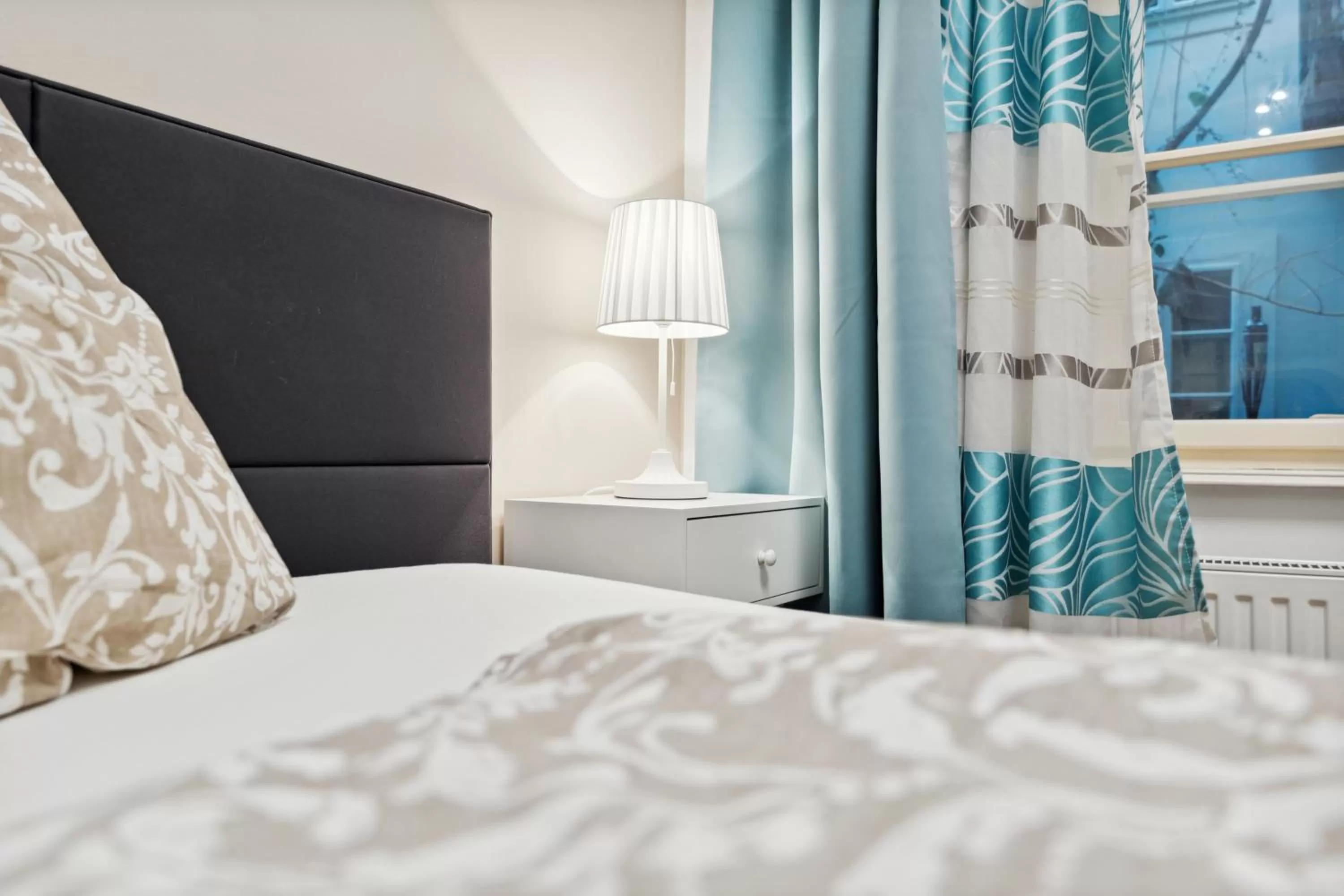 Bed in Florian's apartments in Mariahilf Vienna