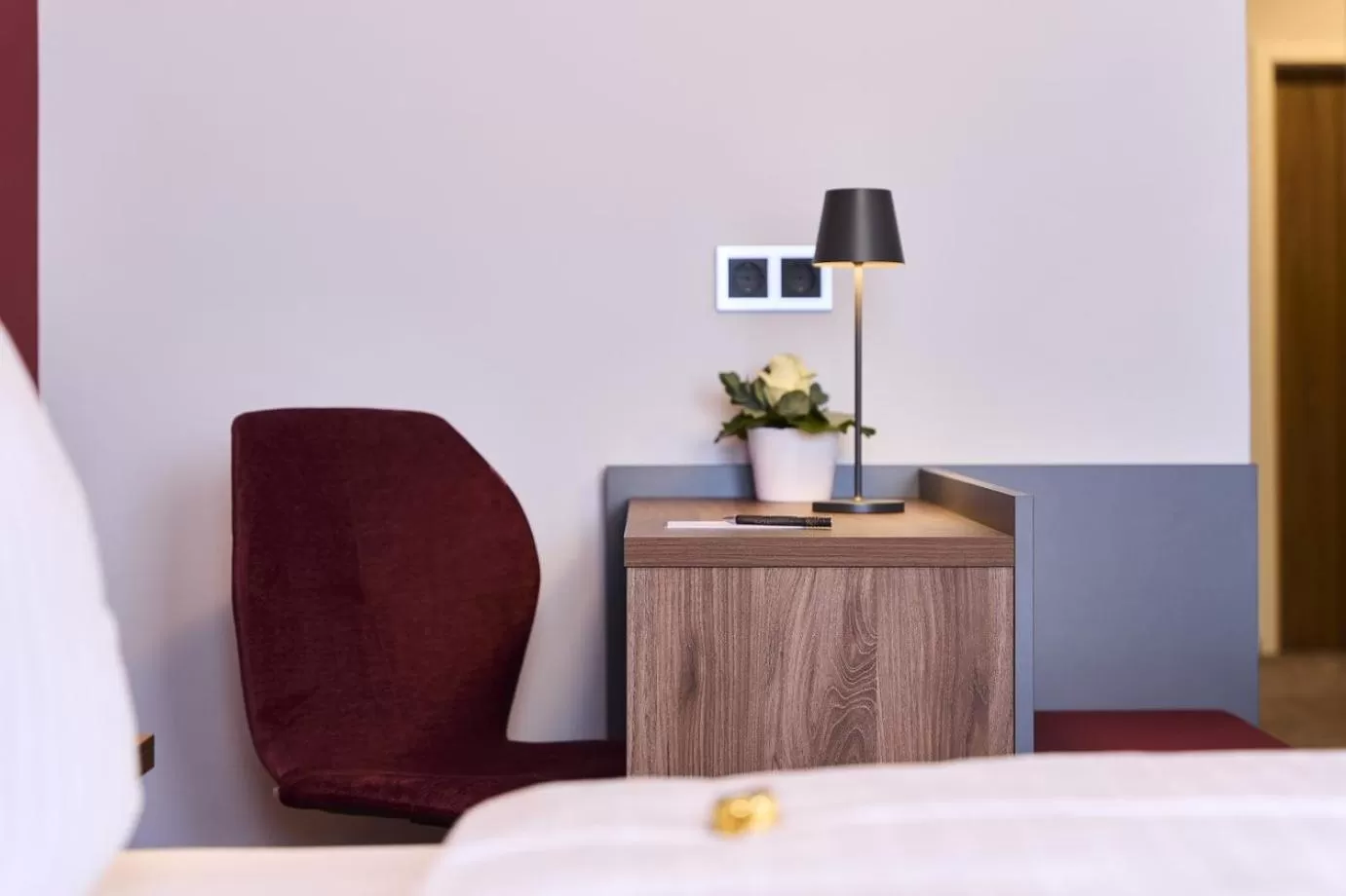 Bed in Hotel Rhönkitz