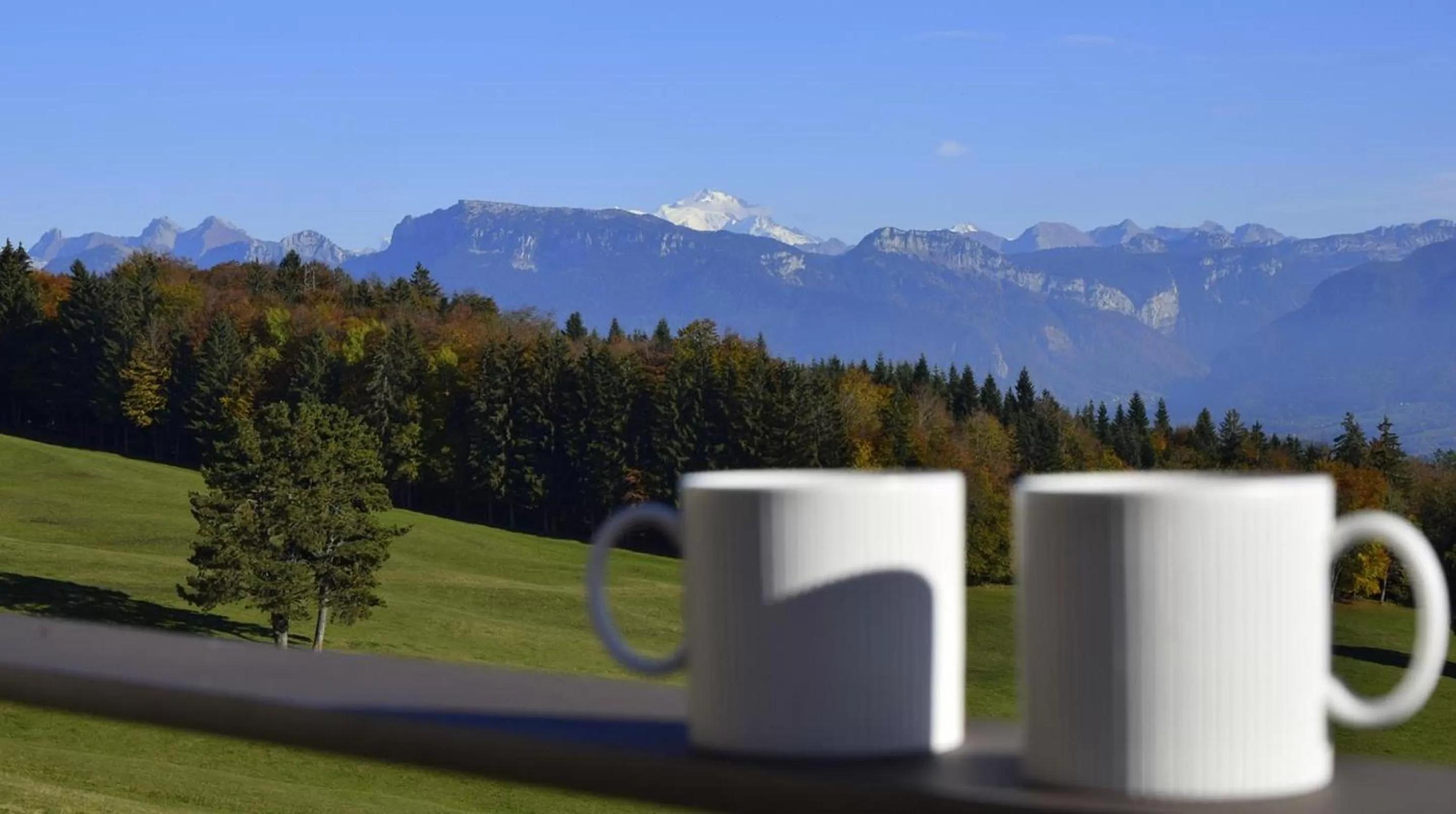 Mountain view in Château des Avenieres - Relais & Châteaux