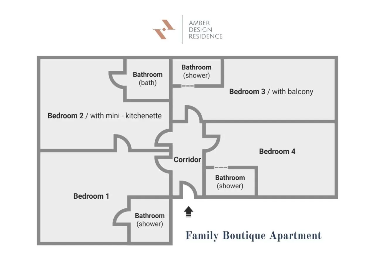 Floor plan in Amber Design Residence