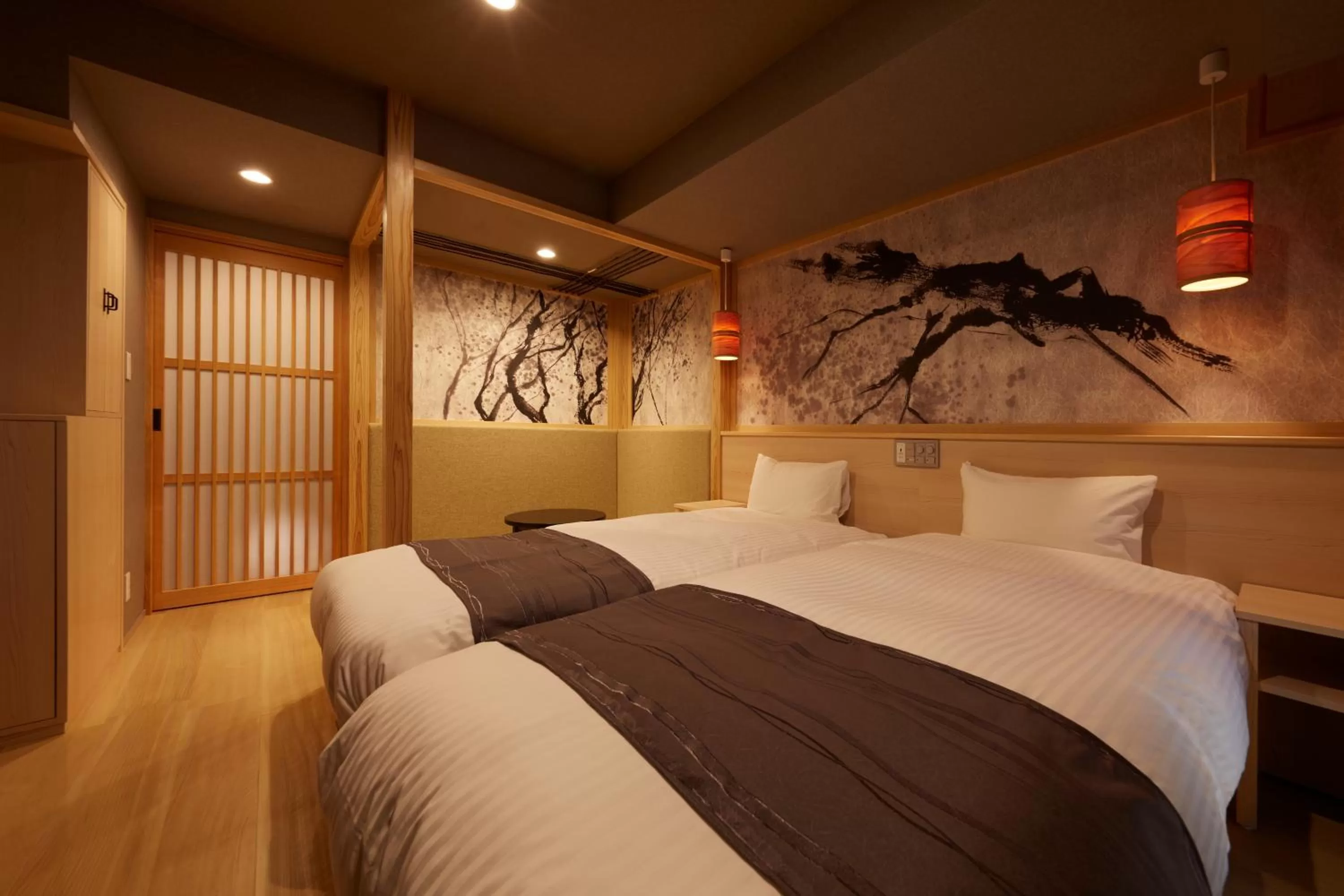 Bed in Sakura Sky Hotel