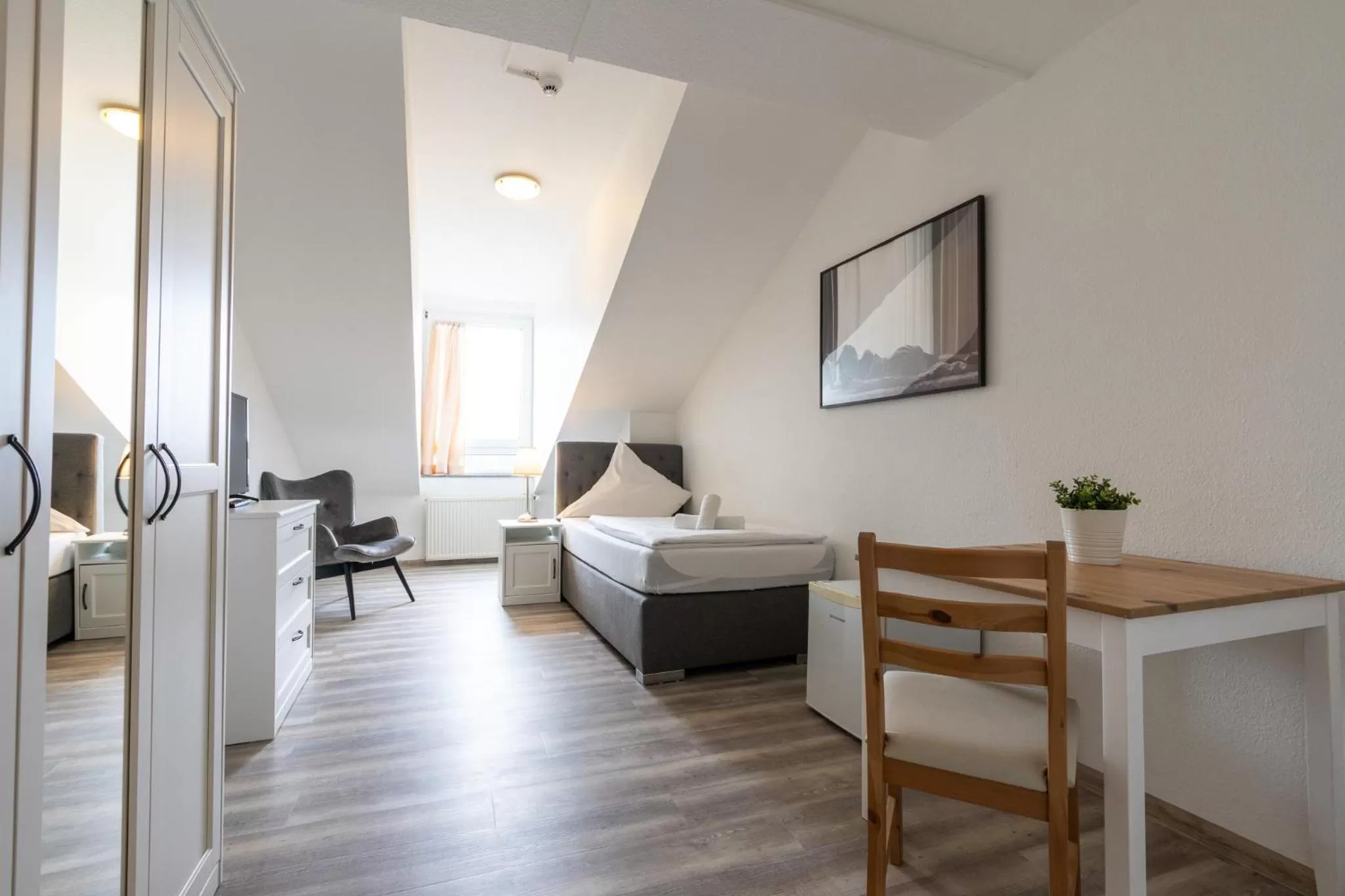 Photo of the whole room, Bed in Hotel Bergheim