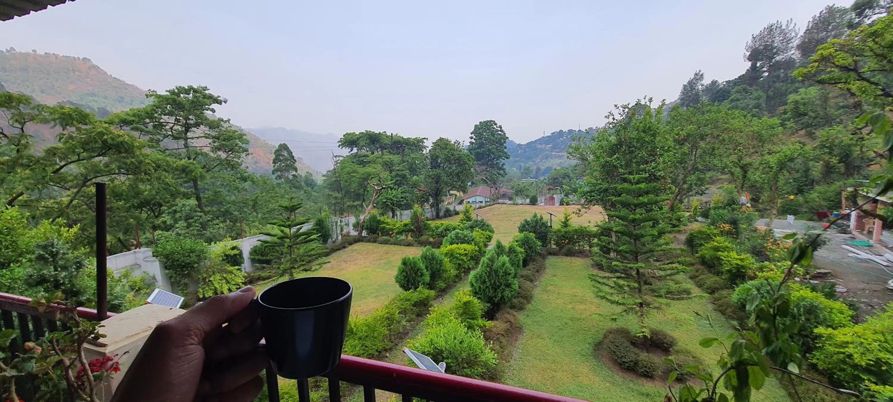 View (from property/room) in Karthik Resorts, Jeolikote Nainital