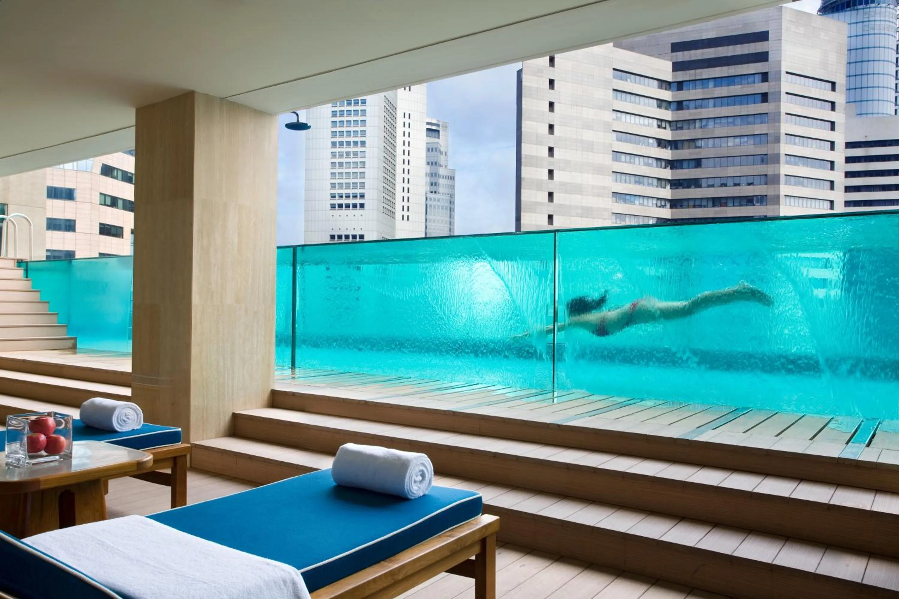 Swimming pool in Ascott Raffles Place Singapore