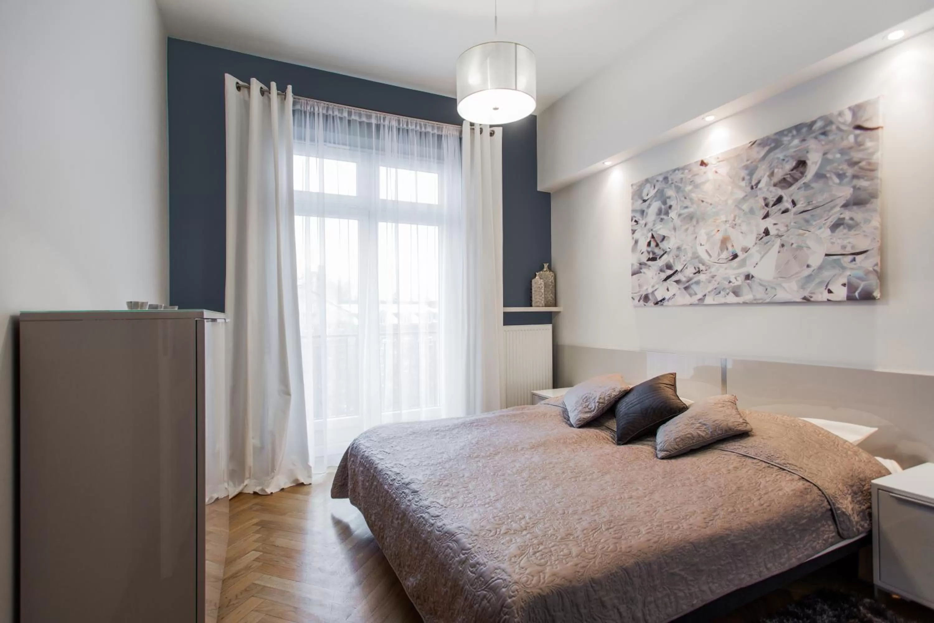 Bedroom, Bed in 4Seasons﻿ Apartments Cracow