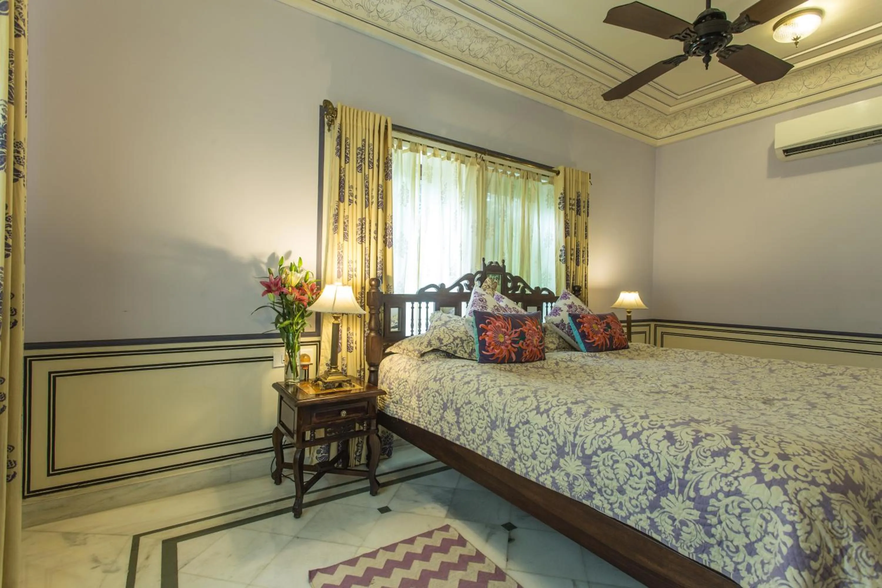 Bed in Royal Heritage Haveli - By Leisure Hotels