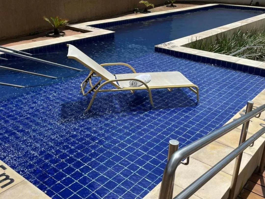 Swimming Pool in Ponta Negra Flat Confort 18 Andar
