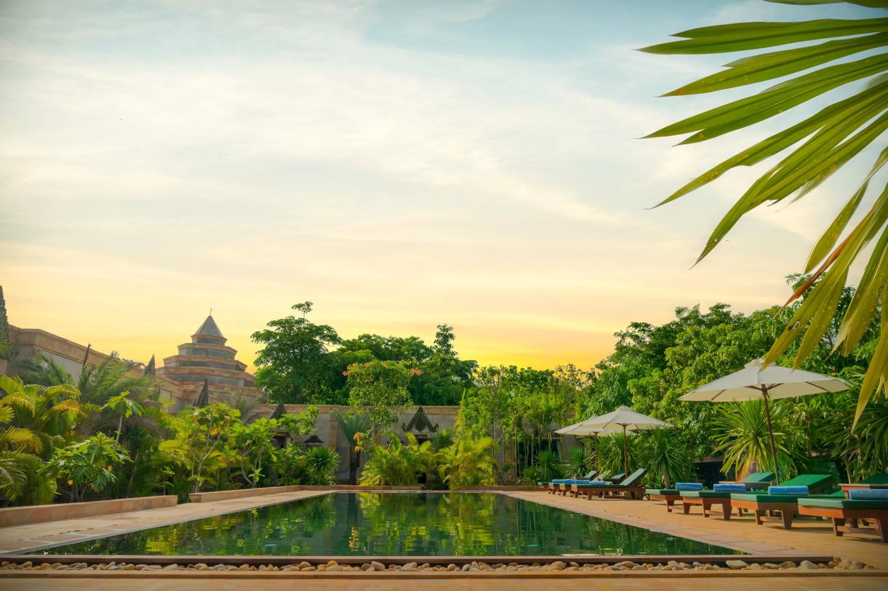 Swimming Pool in Angkor Style Resort