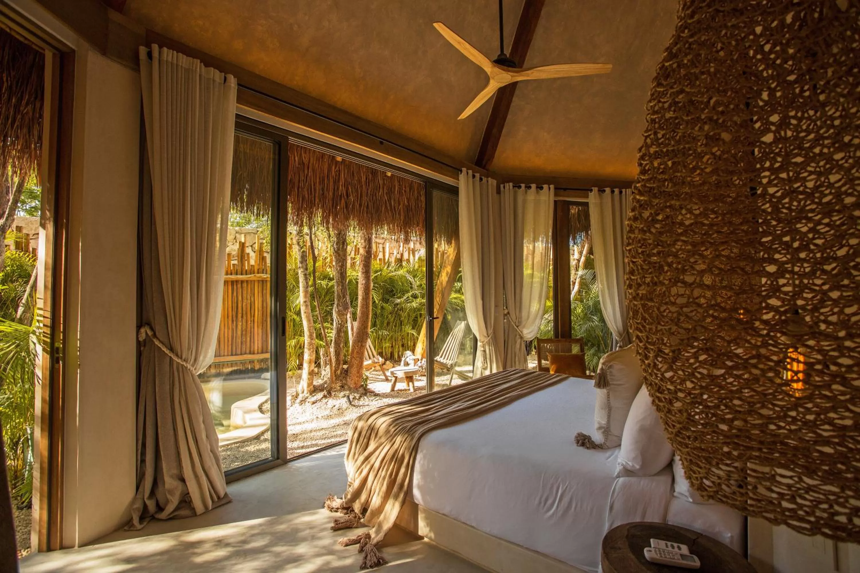 Bed in Hotel Muaré Tulum Wellness and Spa