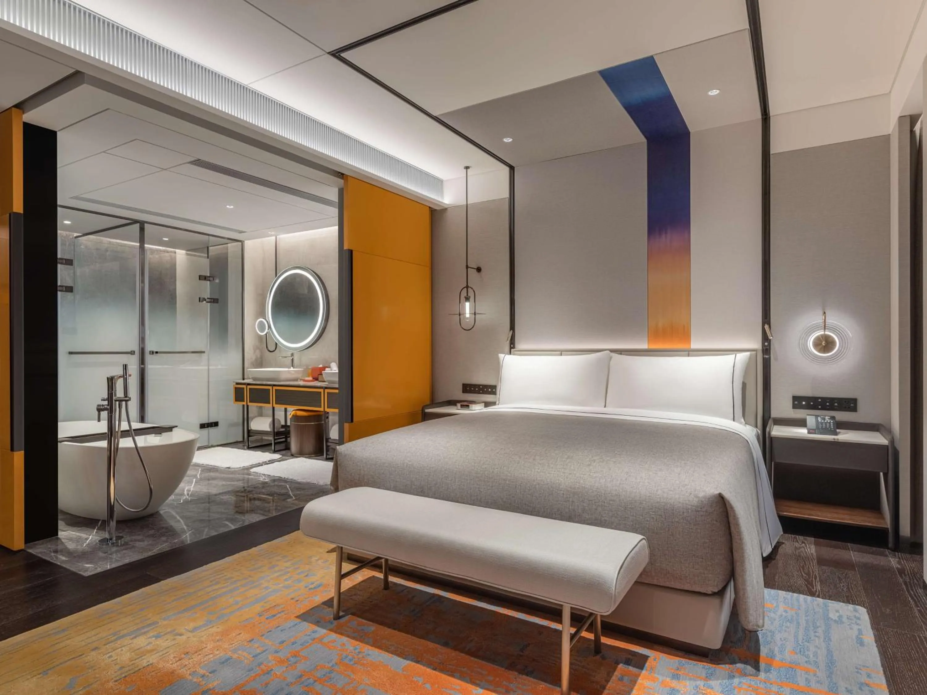 Property building, Bed in Canopy by Hilton Xi'an Qujiang