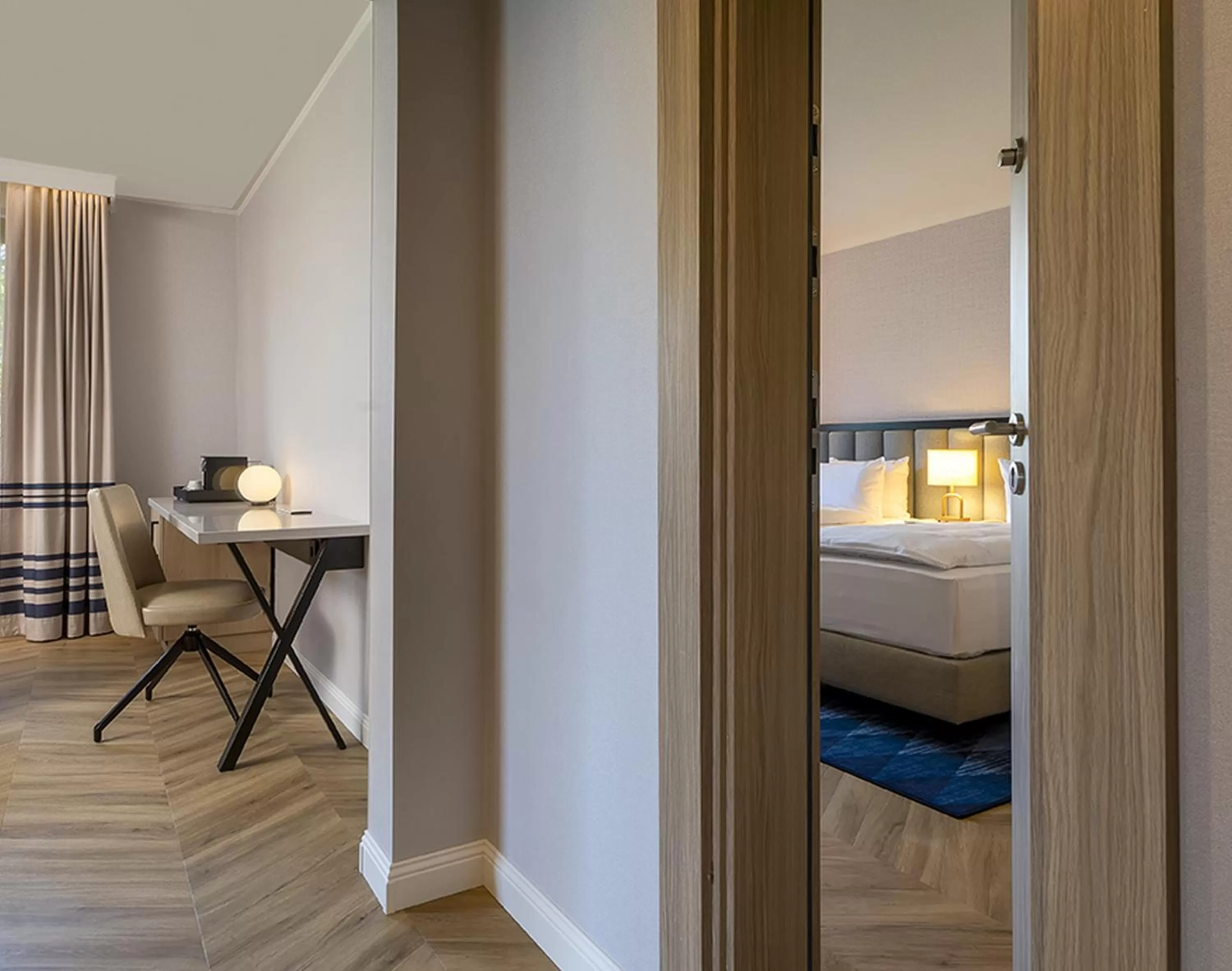 Bed in DoubleTree by Hilton Berlin Ku'damm