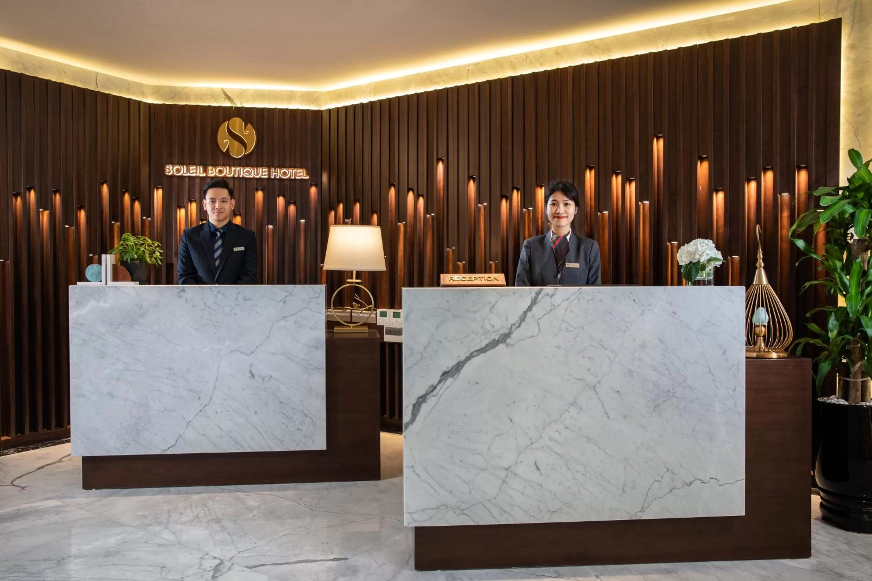 Lobby or reception in Soleil Boutique Hotel Hanoi