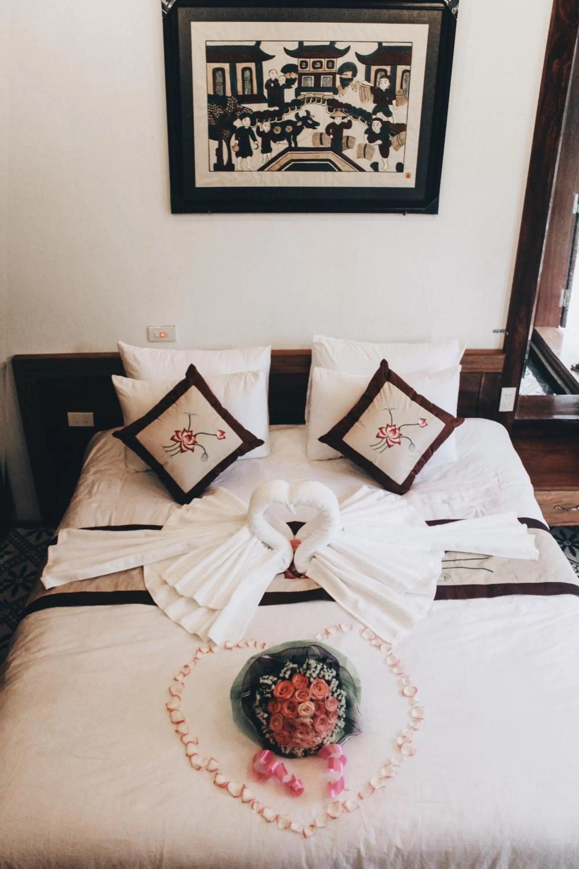 Bed in Mua Caves Ecolodge (Hang Mua)