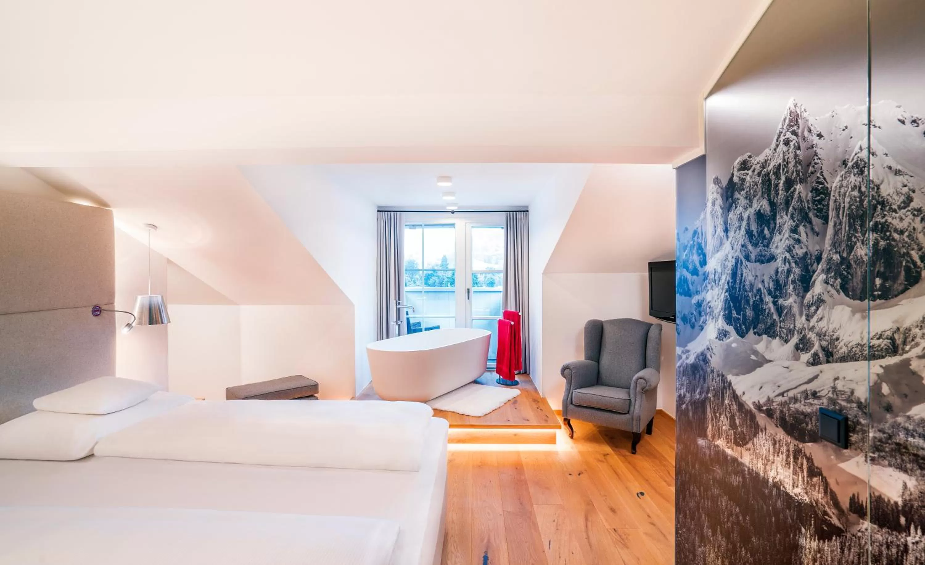 Photo of the whole room, Bed in Das Reisch