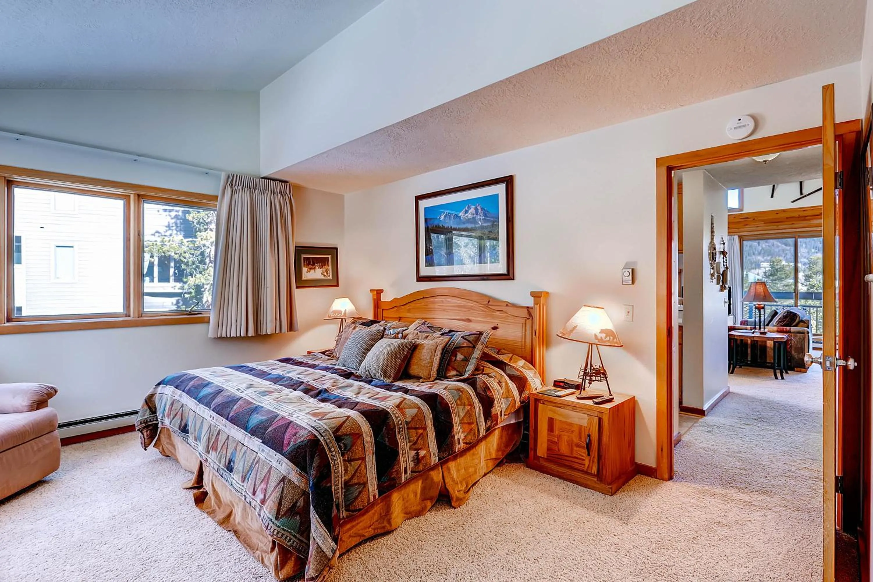 Bed in Evergreen Condominiums by Keystone Resort