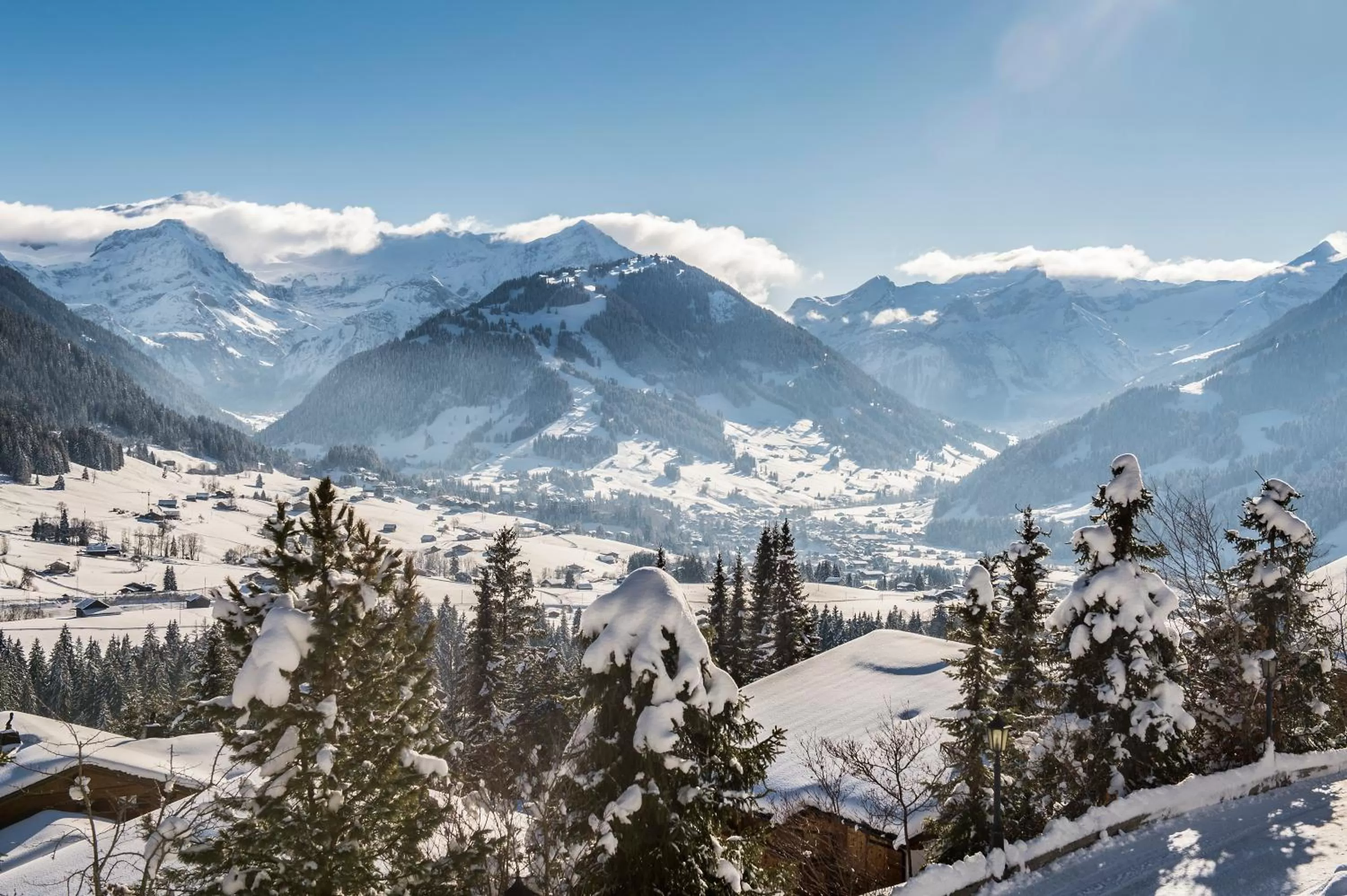 Mountain view in Hotel Le Grand Chalet Gstaad