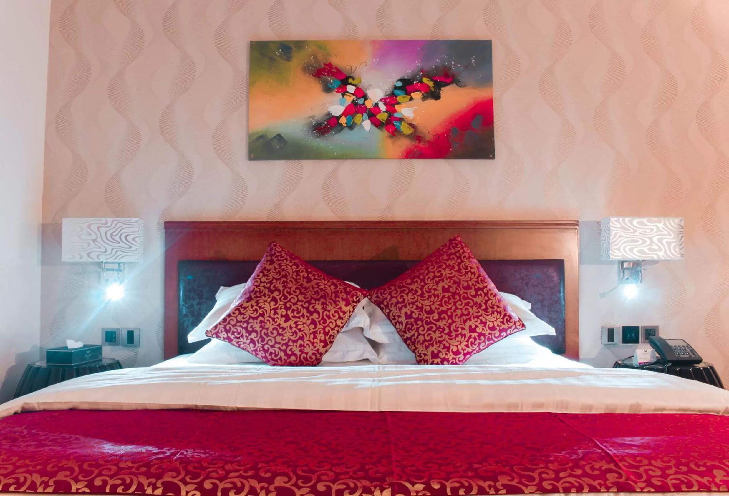 Bed in Velvet Hotel Jeddah