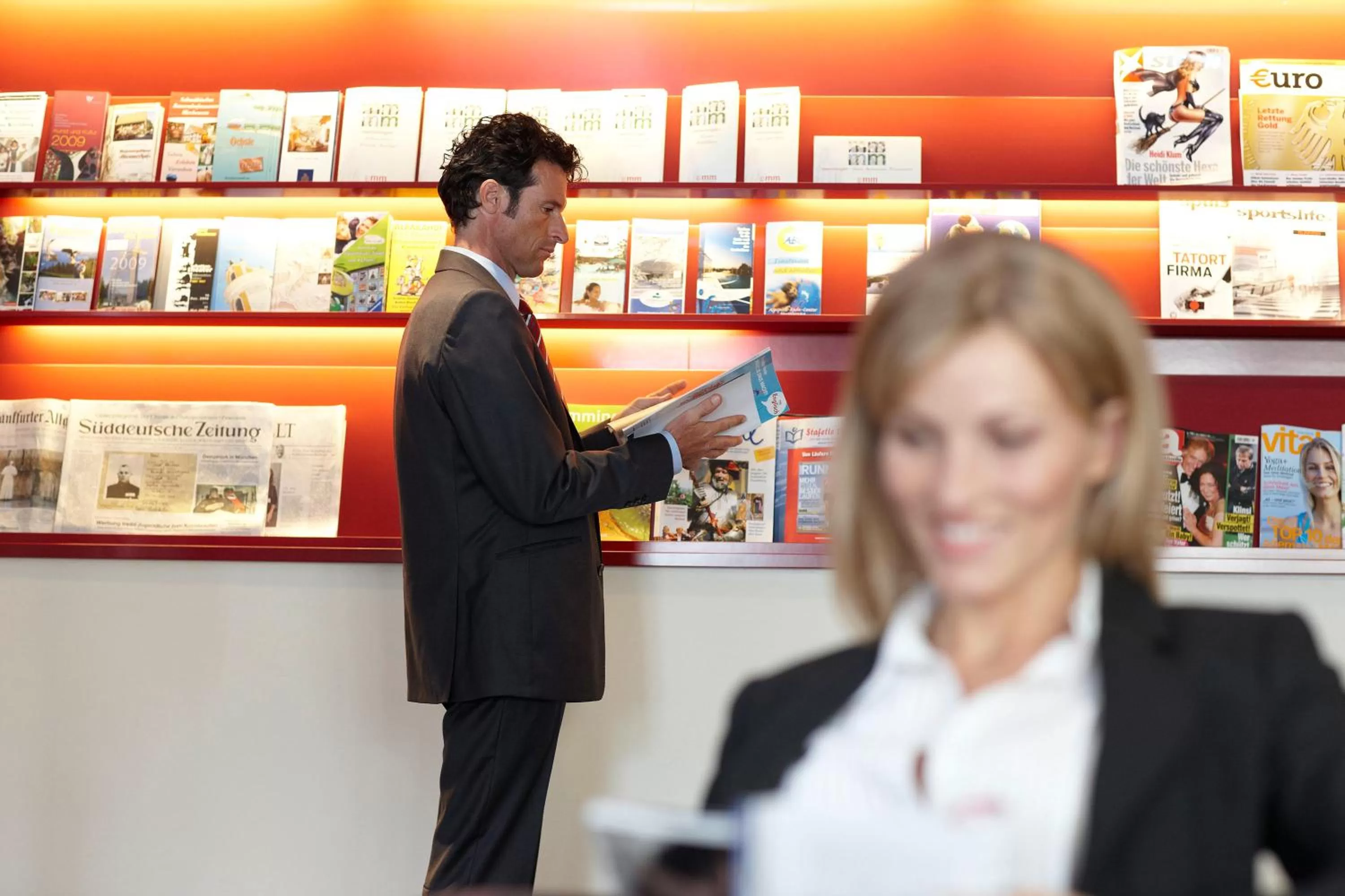 Lobby or reception in Hotel Falken