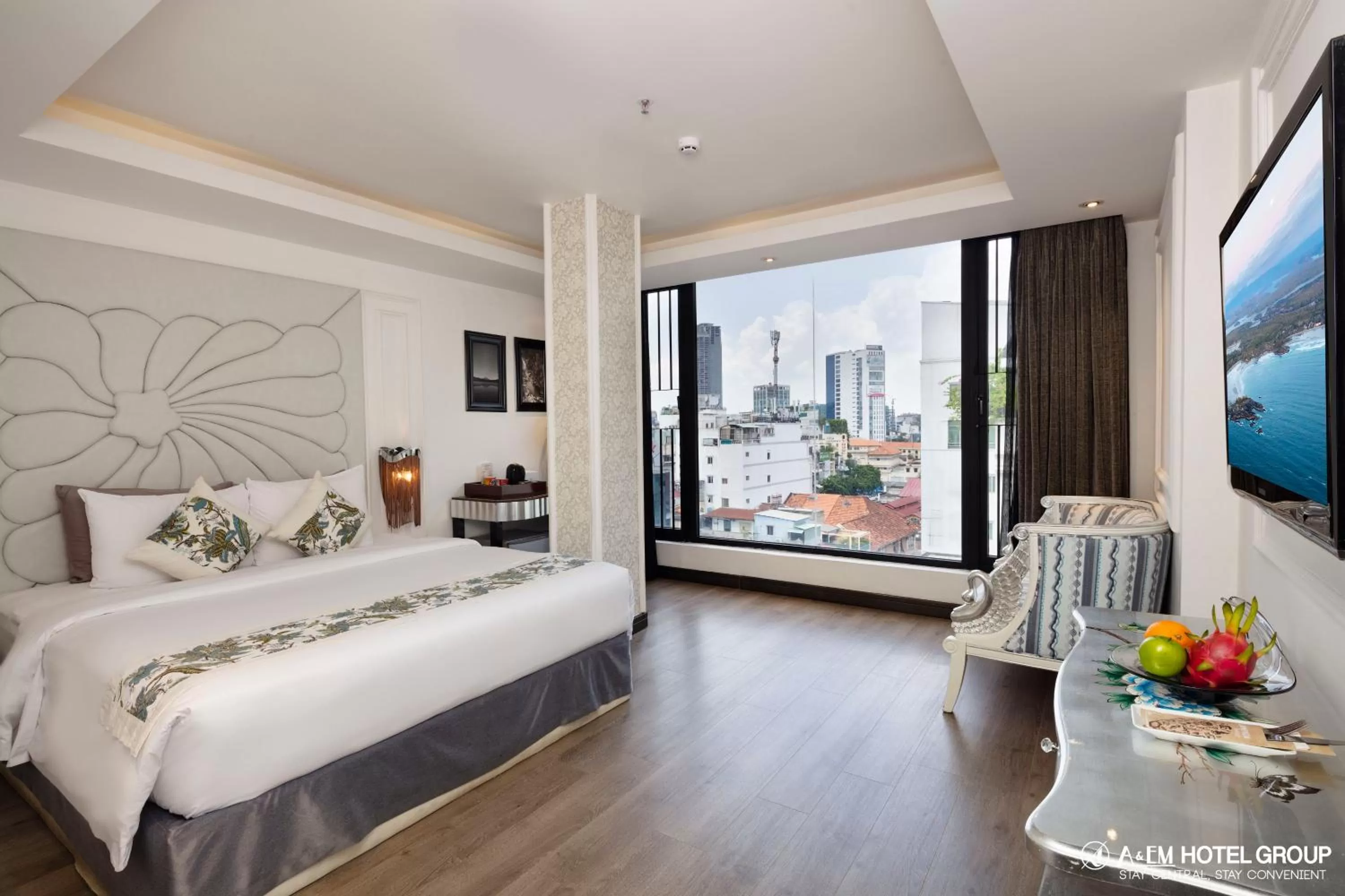 Bedroom in A&EM Saigon Hotel