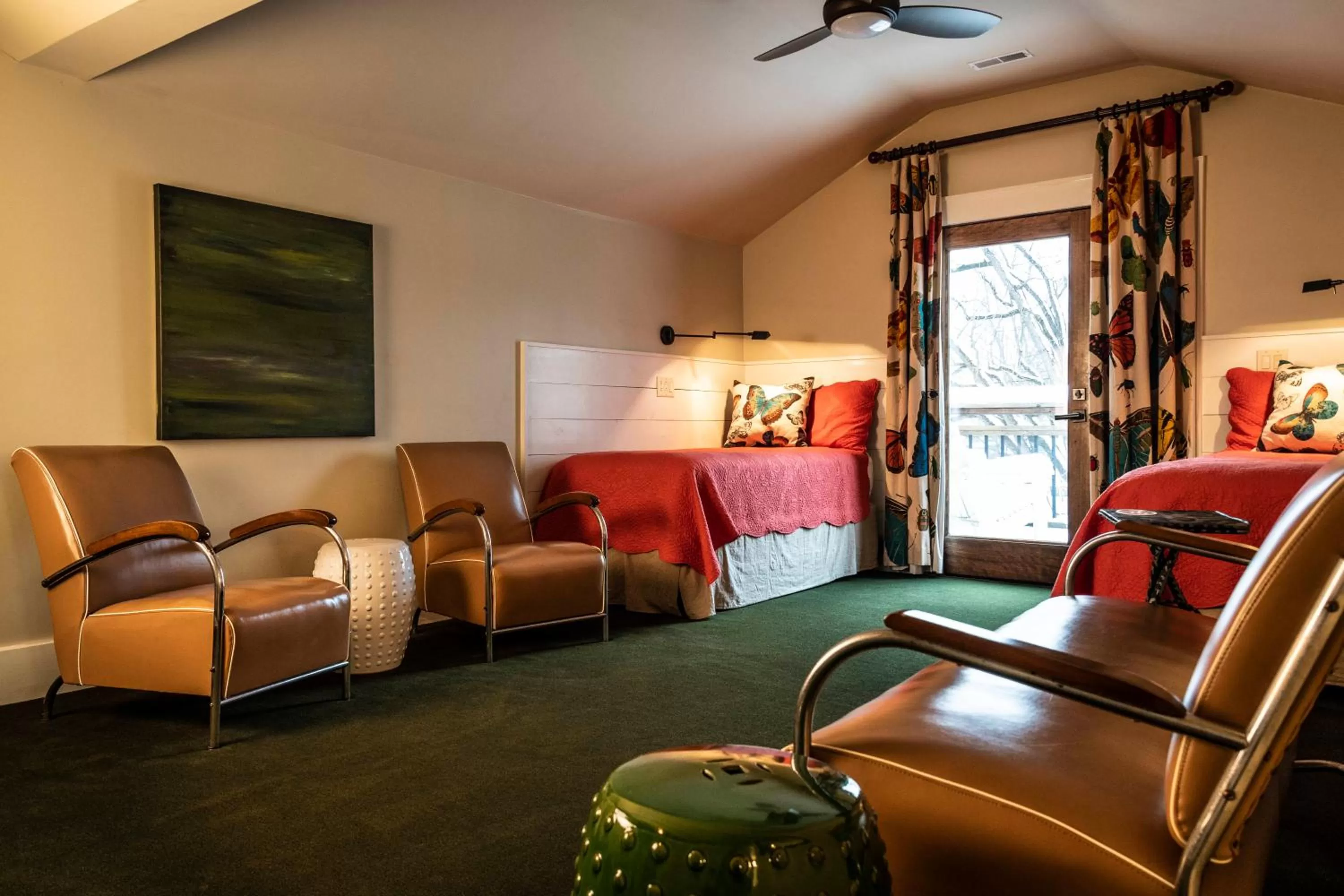 Seating area in Hotel Broad Ripple