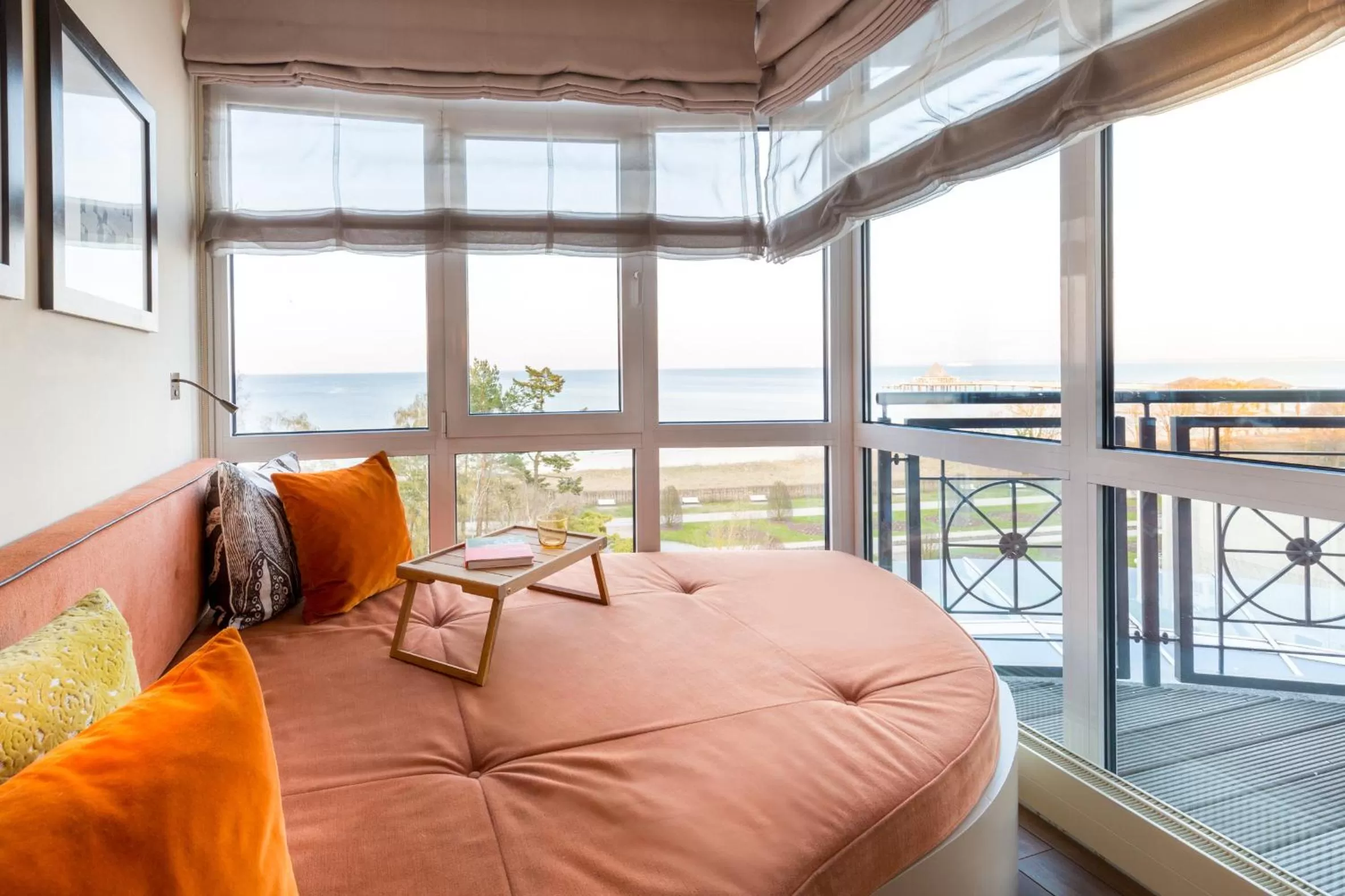 View (from property/room), Bed in Strandhotel Ostseeblick