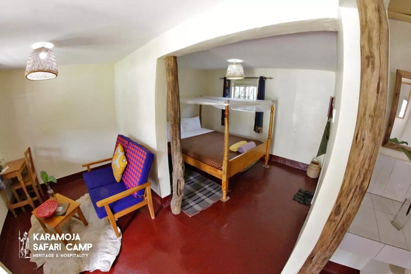 Living room in Kara-Tunga Safari Camp