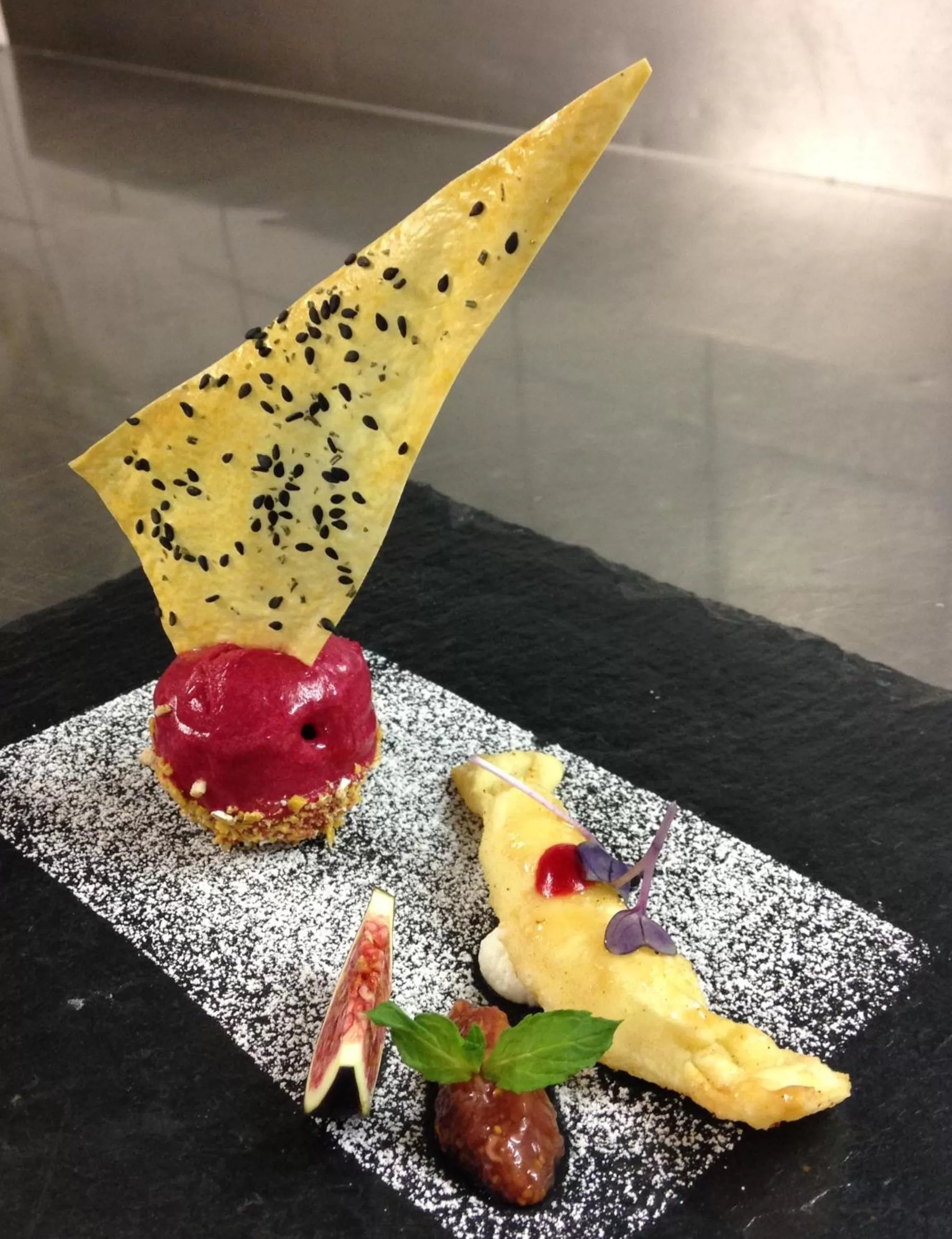 Food close-up in Hotel Restaurant Jaegersteig