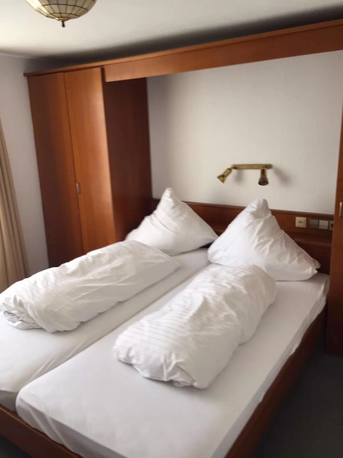 Bed in Hotel Strandcafé Dischinger