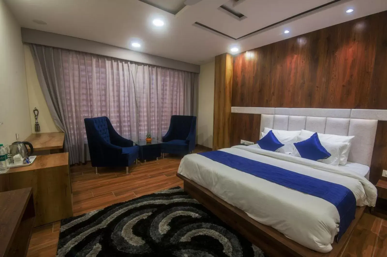 Deluxe Double Room with Balcony in Shivaay Morex- A Vegetarian Hotel Deluxe Double Room with Balcony in Shivaay Morex- A Vegetarian Hotel