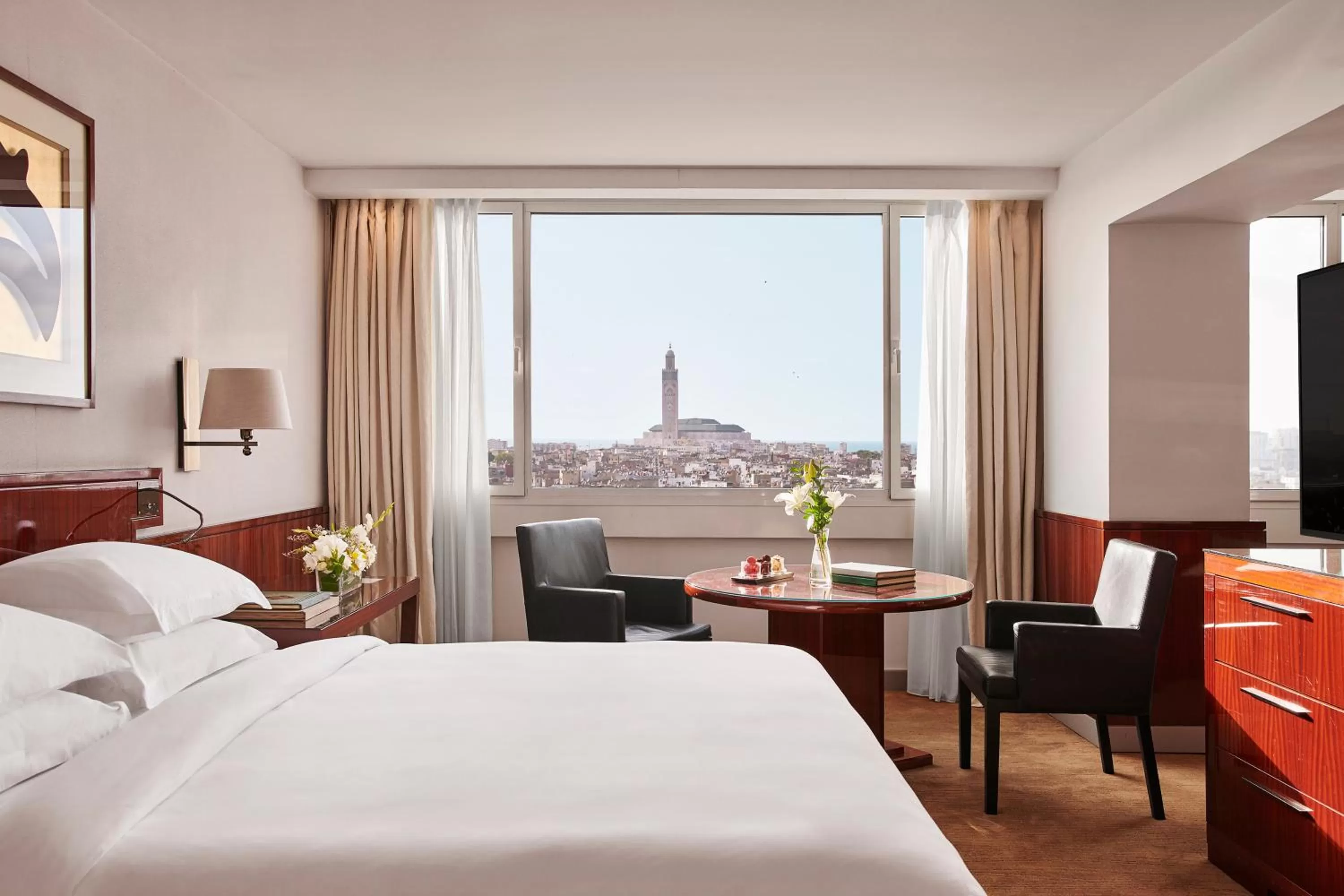 View (from property/room), Bed in Hyatt Regency Casablanca