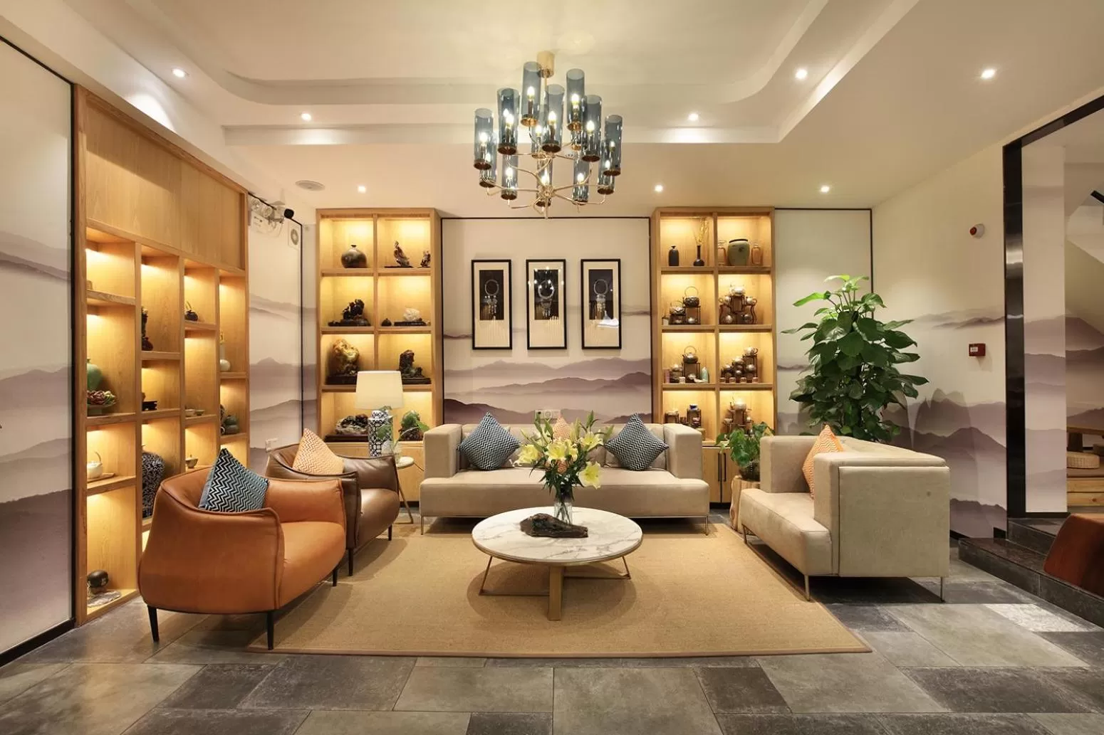 Living room in Li River Resort Villa Hotel