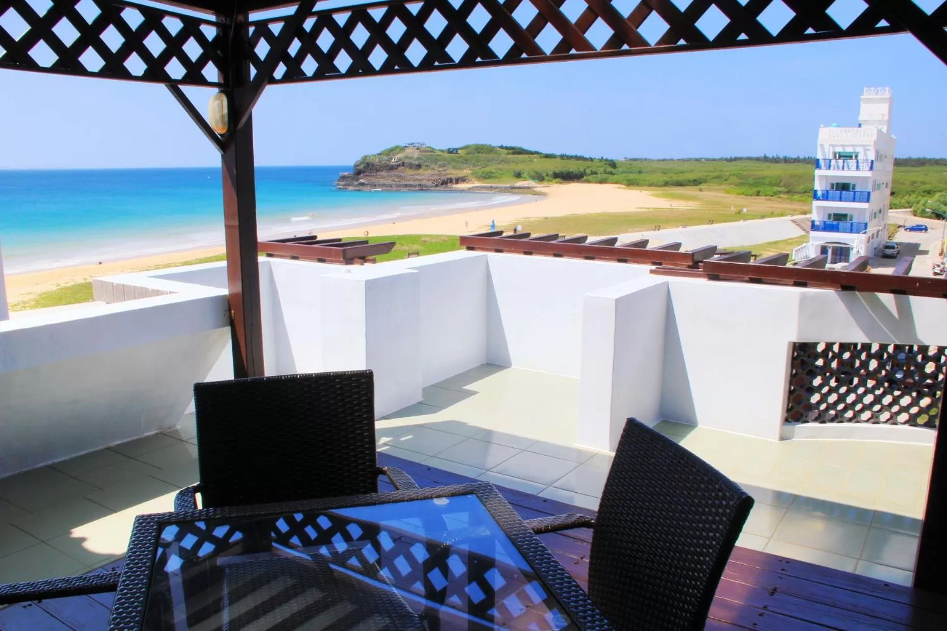 Balcony/Terrace in Beachcastle & Sea View Villa