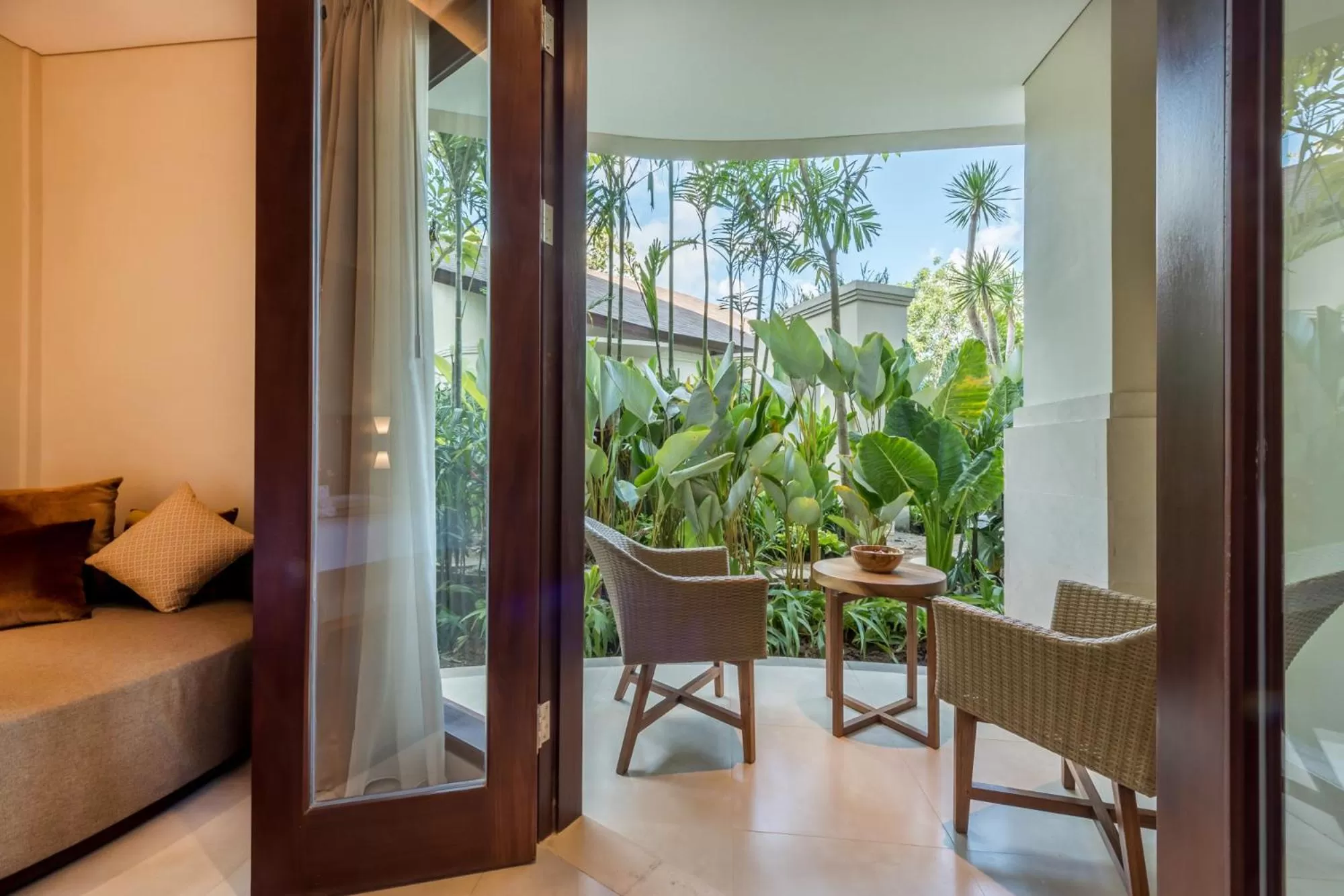 Balcony/Terrace in tanadewa Resort Ubud Bali by Cross Collection