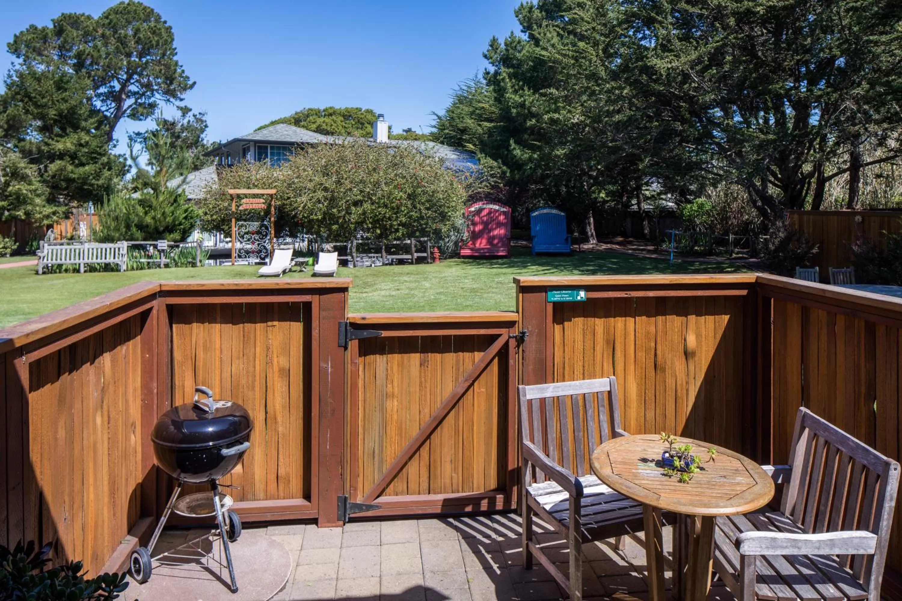 Patio in Andril Fireplace Cottages