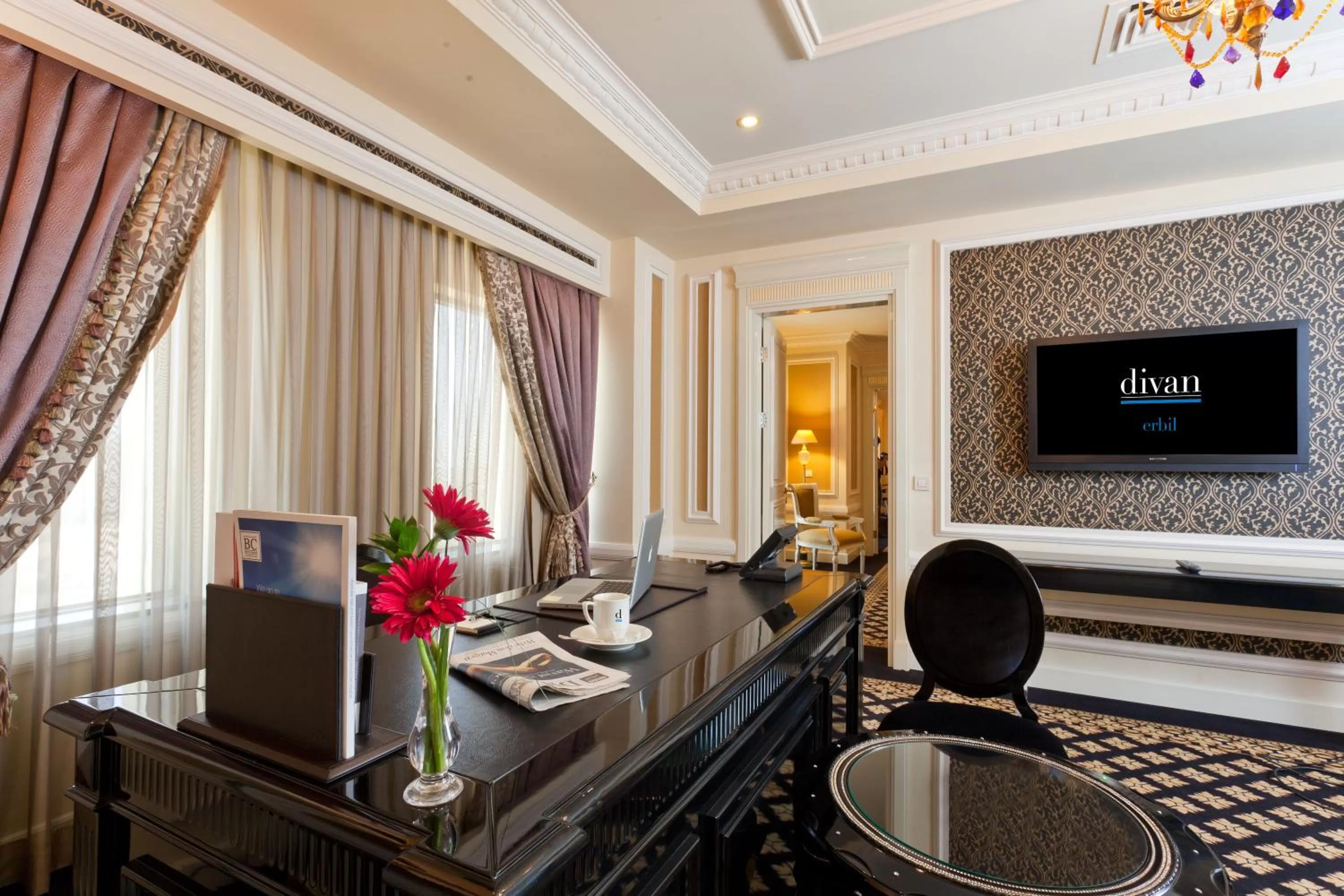 Seating area in Divan Erbil Hotel