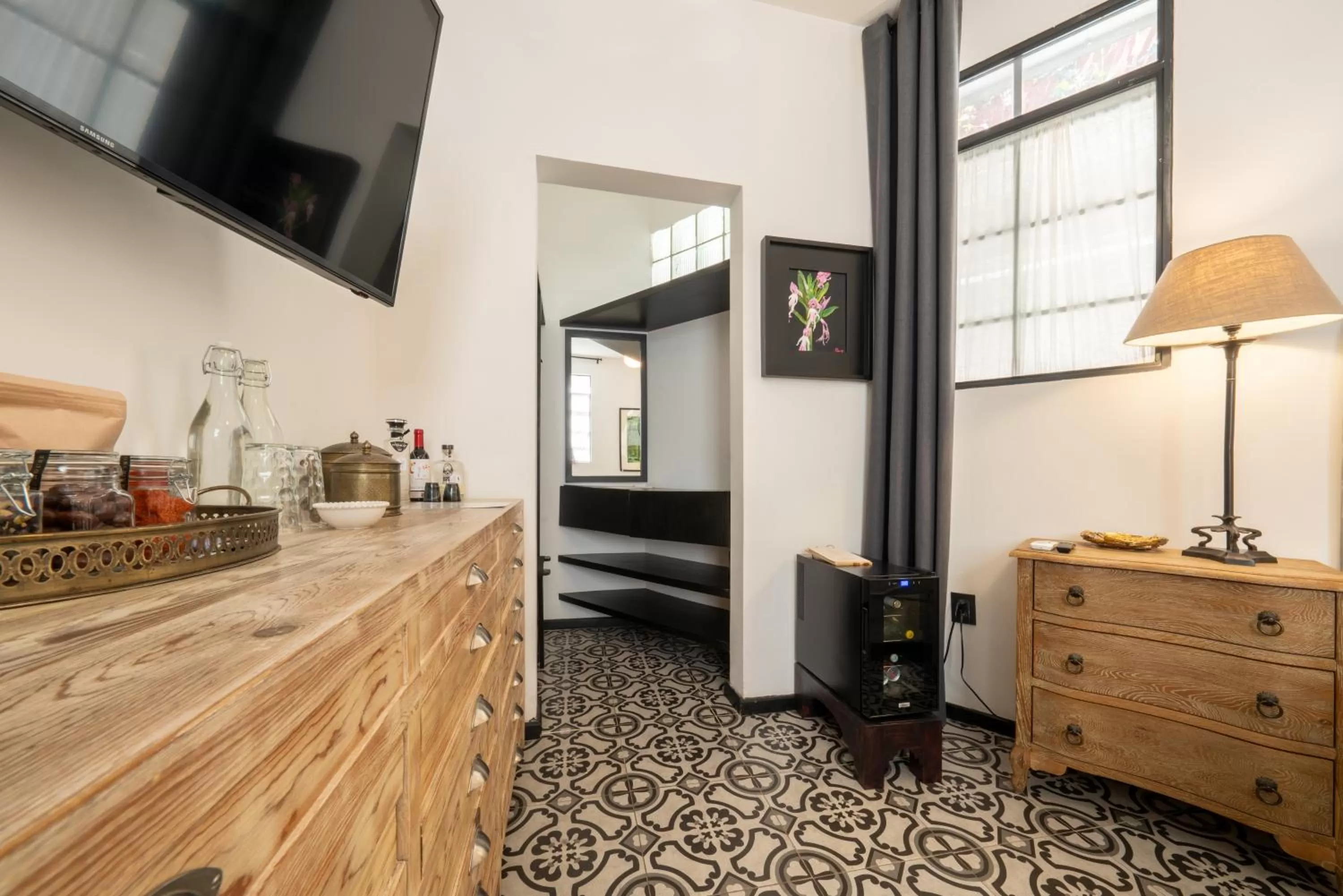 Bedroom in Orchid House Mexico City