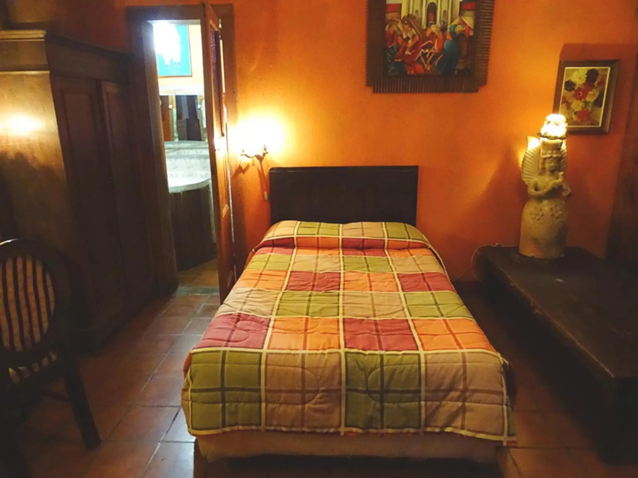 Bedroom, Bed in Posada San Sebastian