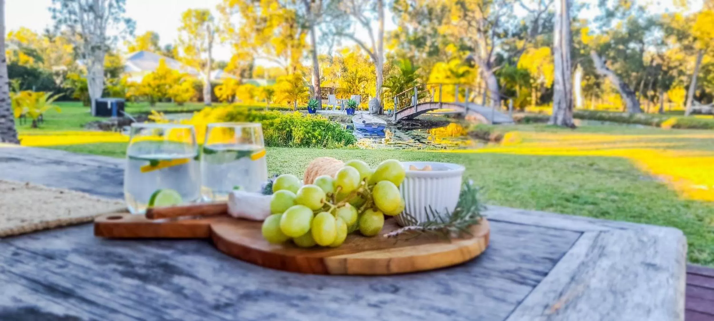 Garden view in Agnes Water Stays over18's