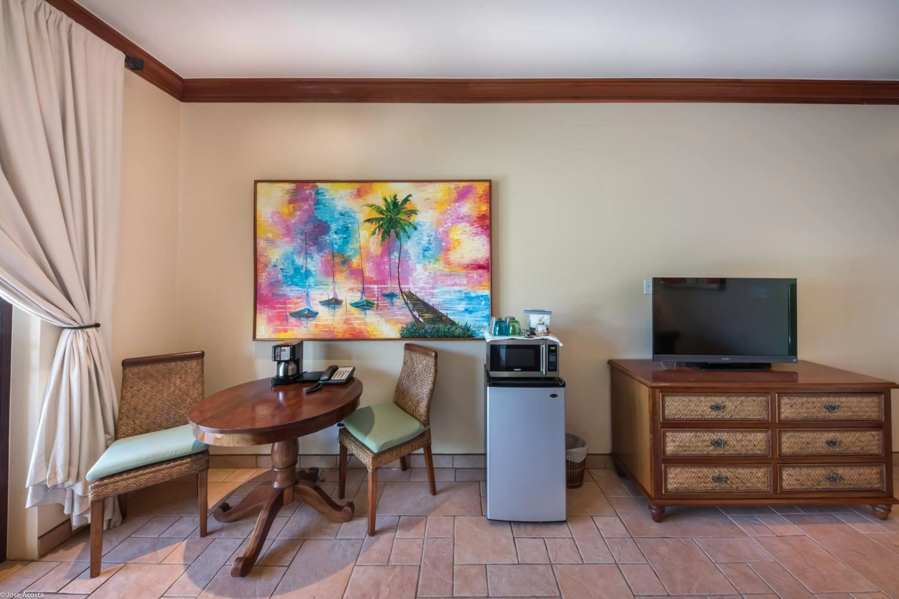 Seating area in Coco Beach Resort