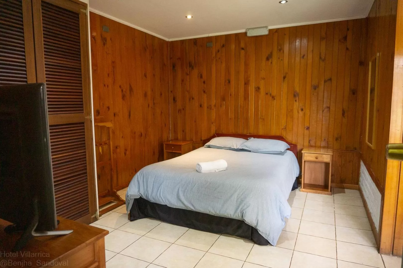 Bed in Hotel y Cabañas Villarrica