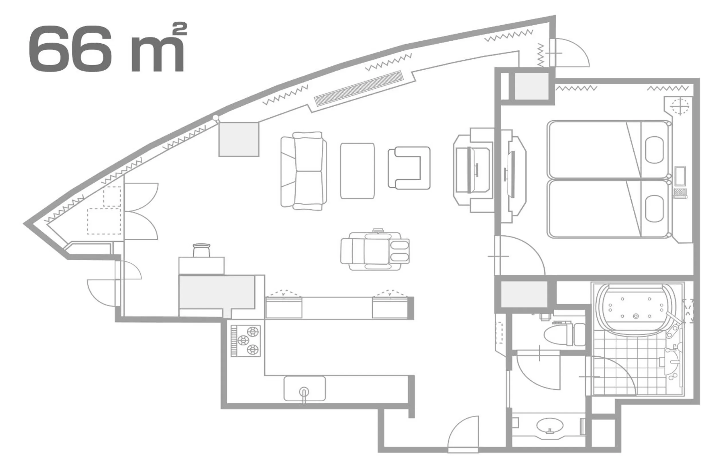 Floor plan in Hotel Alps