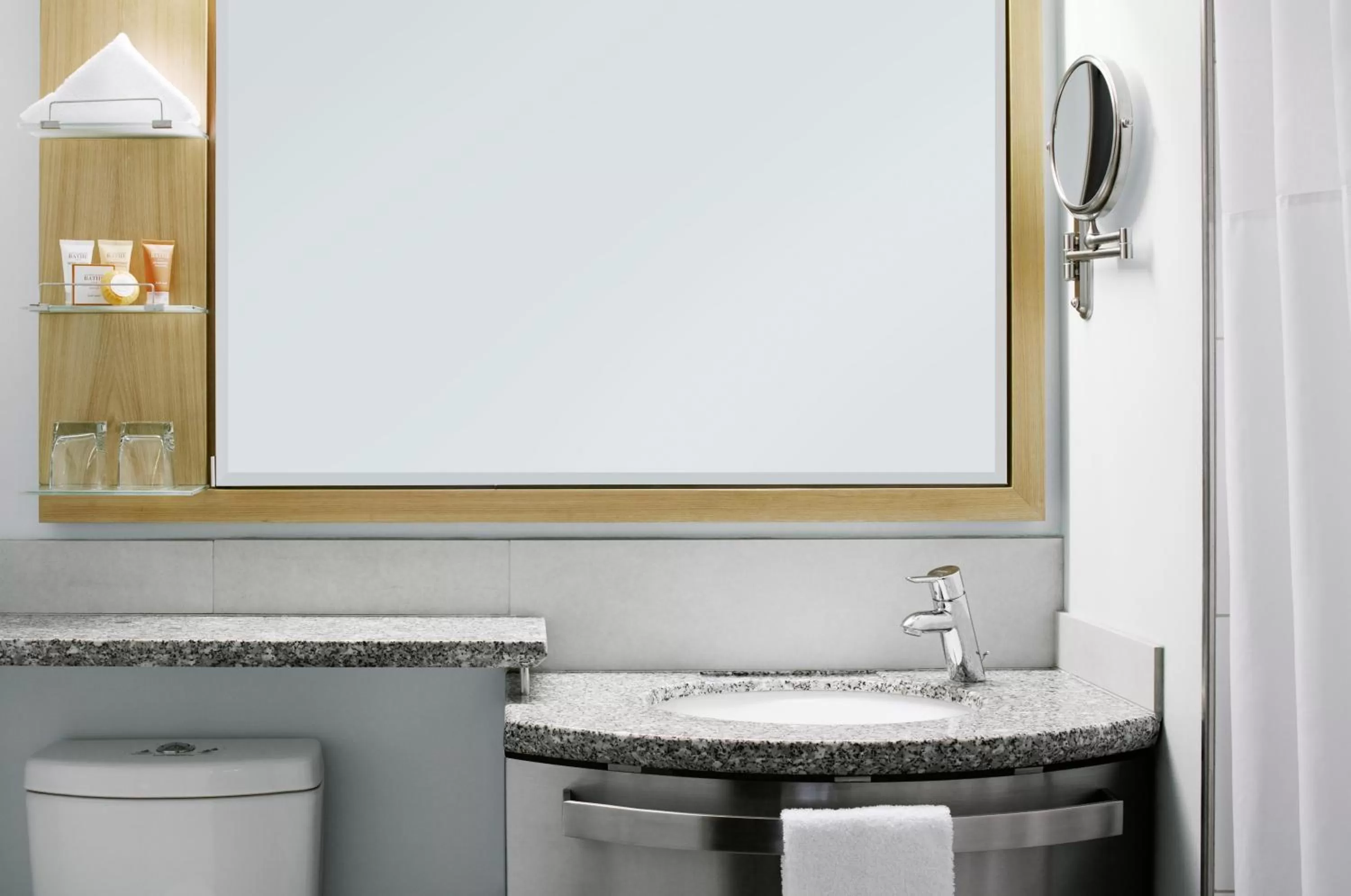 Toilet in Club Quarters Hotel World Trade Center, New York